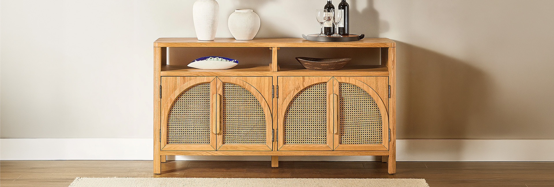 HERNEST Alvborg Rattan Sideboard