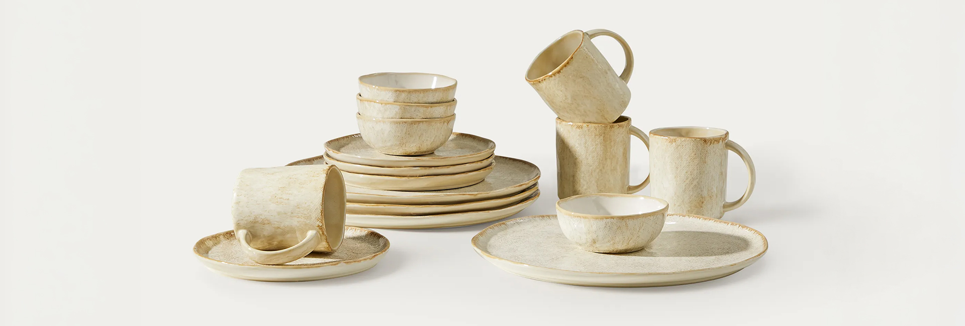 HERNEST Ashen Ceramic Dinnerware