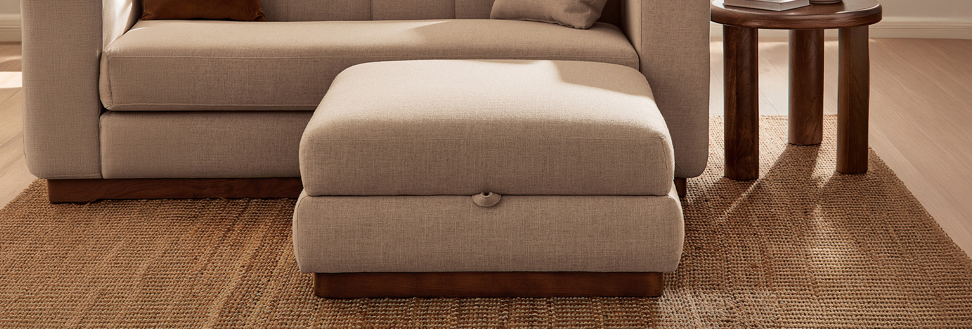 HERNEST Svalbard 35" Storage Ottoman