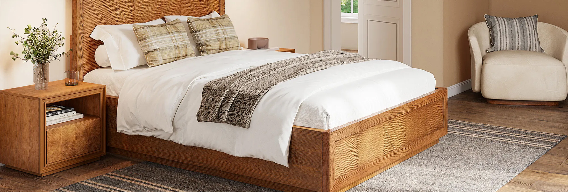 platform bed frame queen