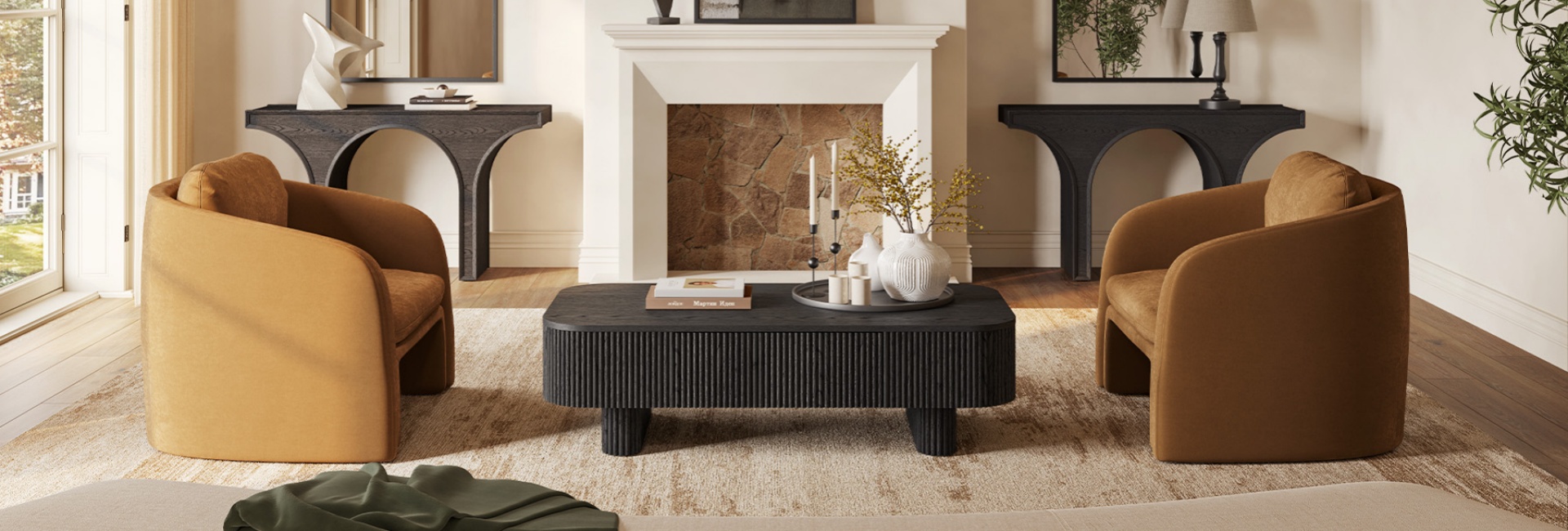 black coffee table