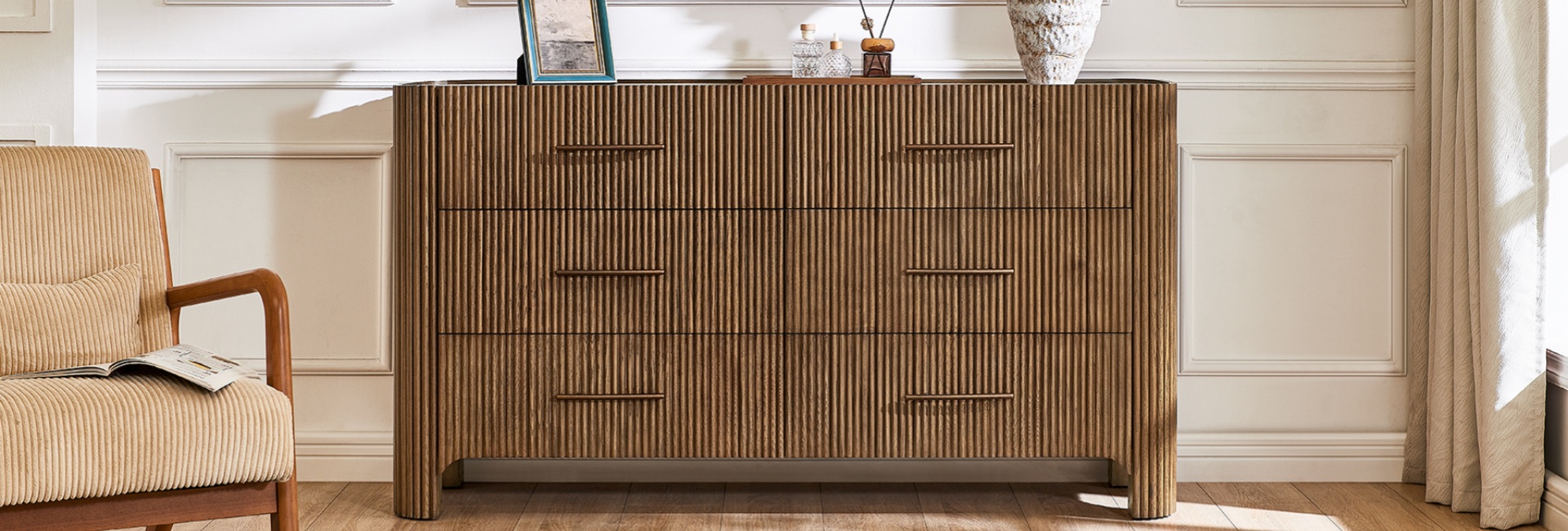 fluted dresser