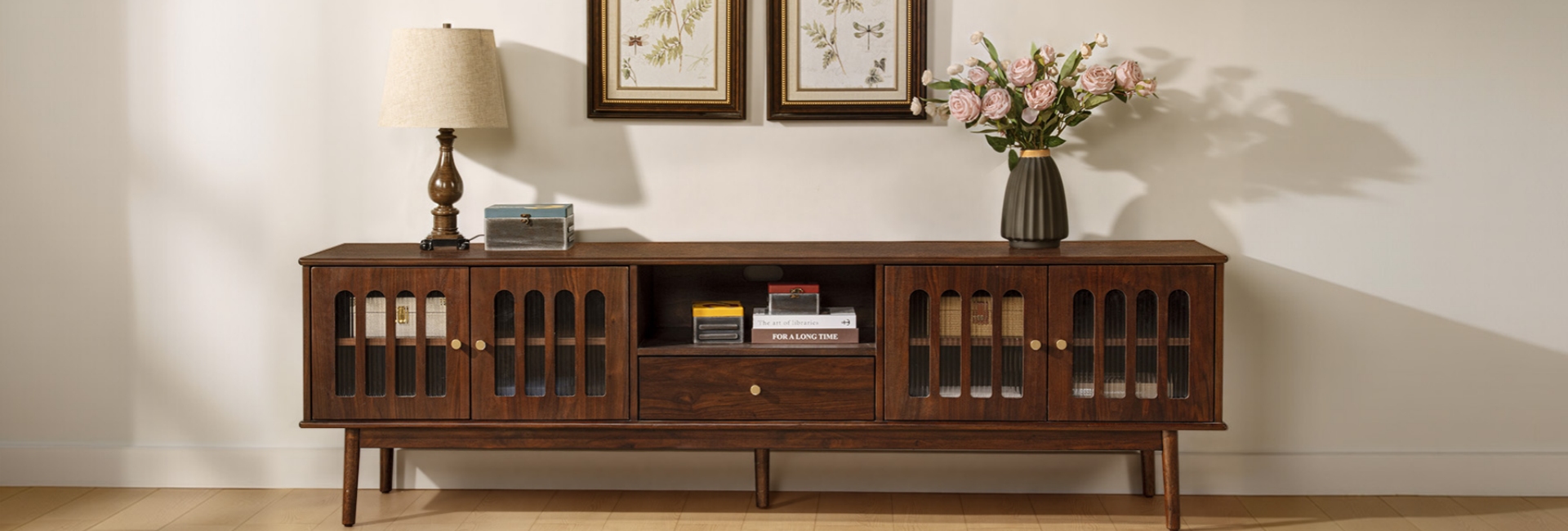 media console with enough storage
