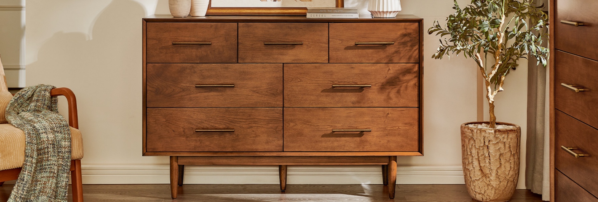 mid century modern dresser