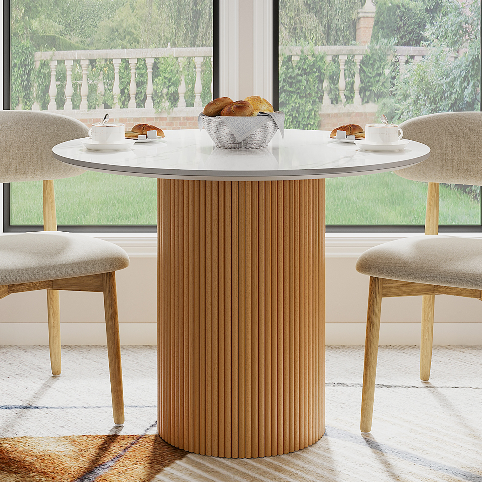 【Lrose】WTW　APERTO DINING TABLE 1600 Riverside Furniture Aberdeen 21358x6+21250x1 7 Piece
