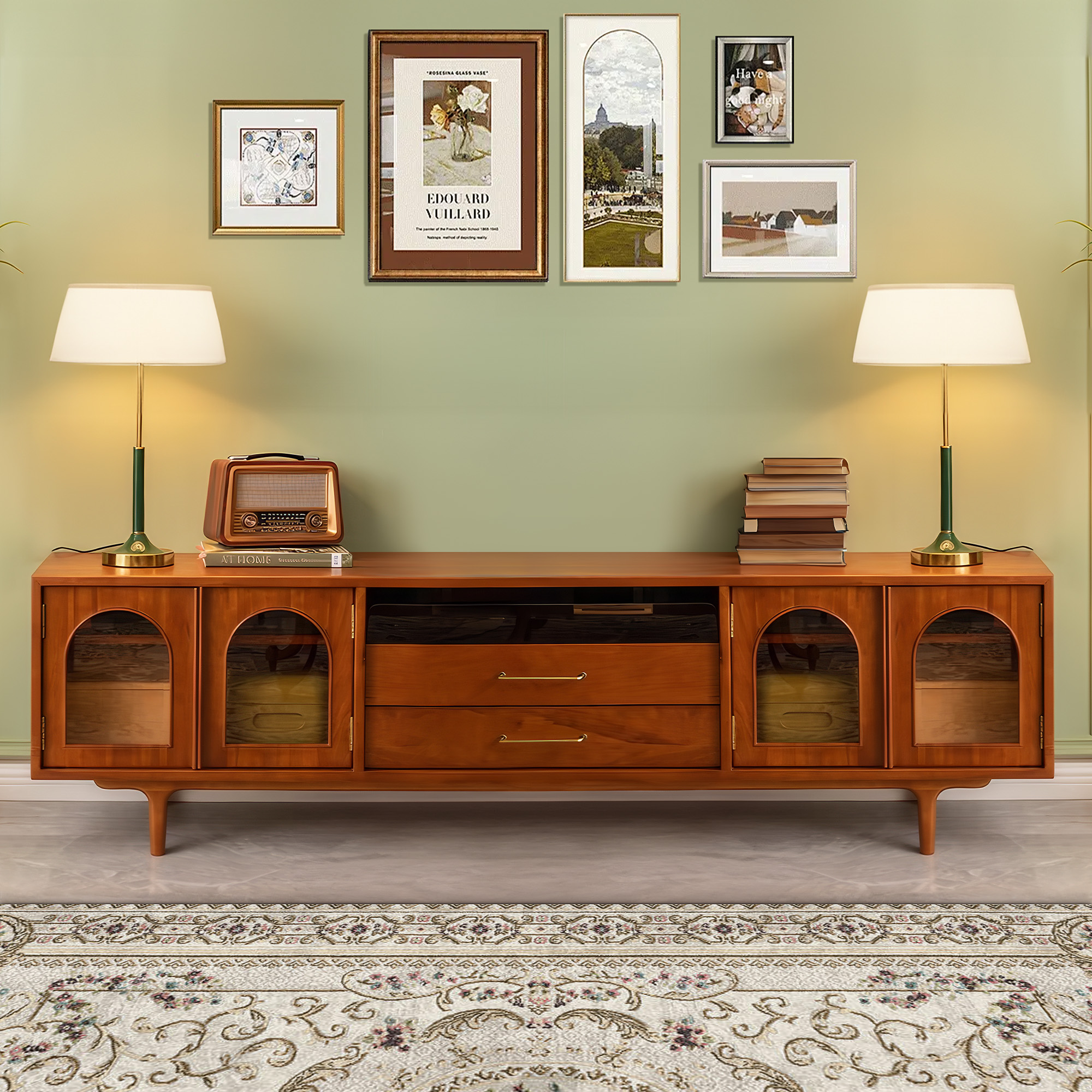 78 Inch Mcm Arch Tv… - image