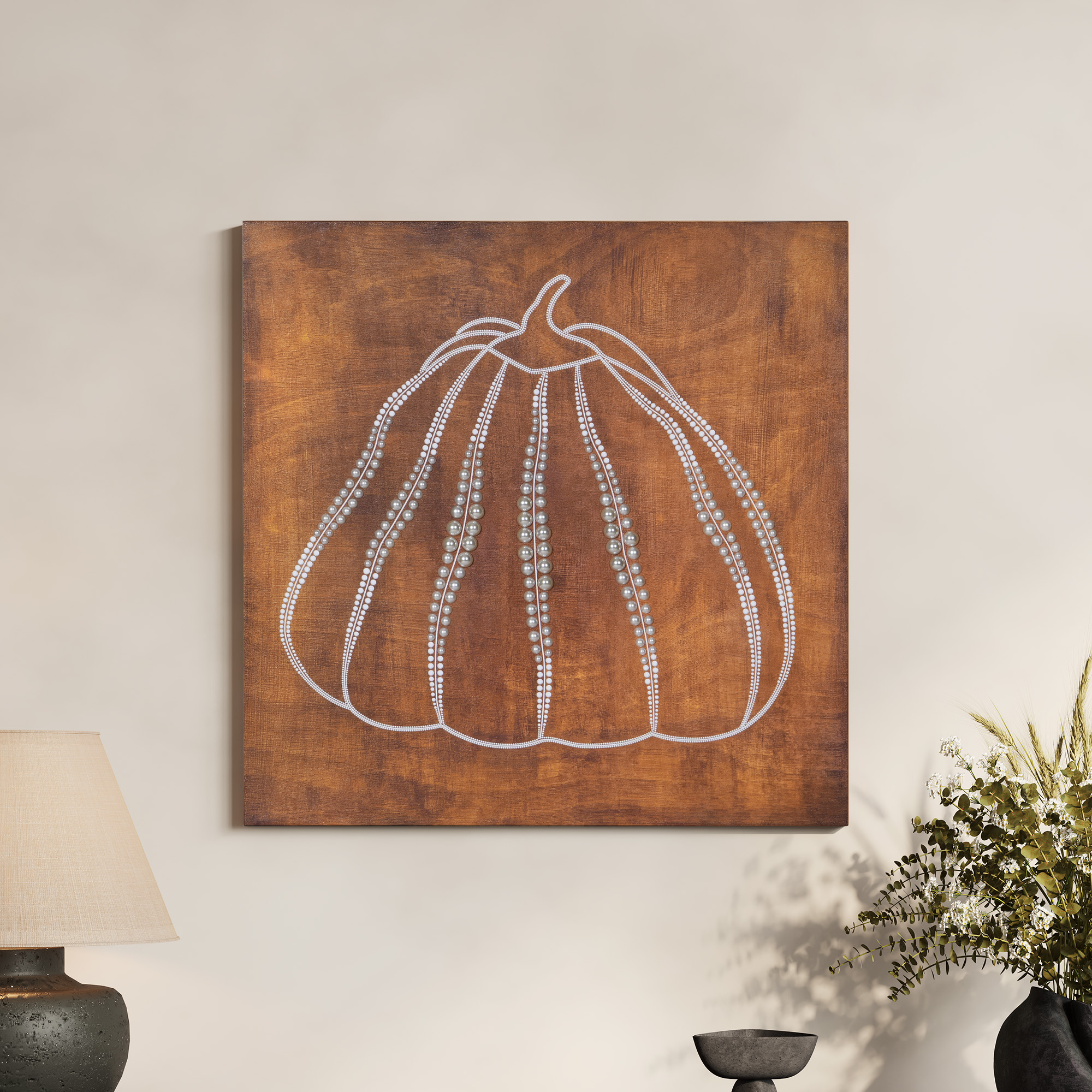 28.7 Inch Brown Squ… - image