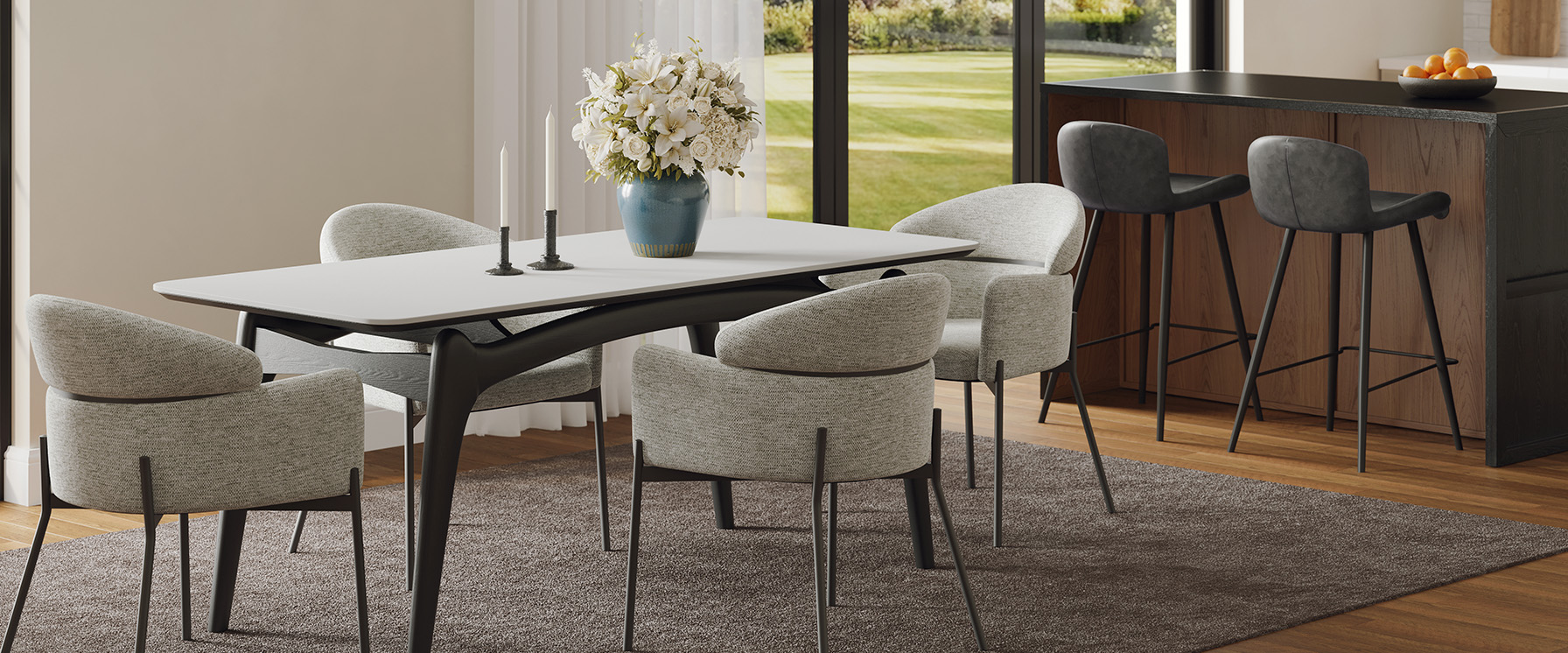 Modern Dining Chair Set for Dining Room