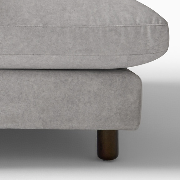 sectionla sofa with solid wood legs