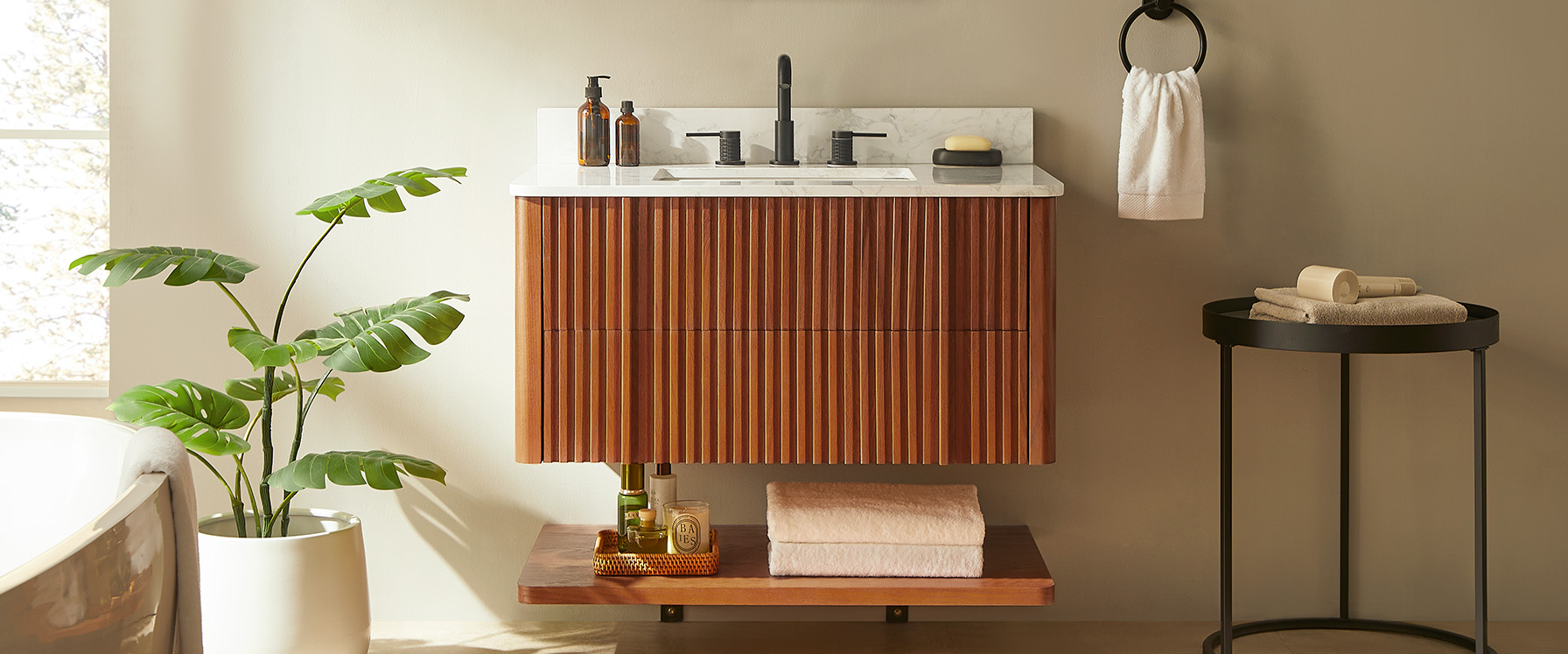 floating bathroom vanity