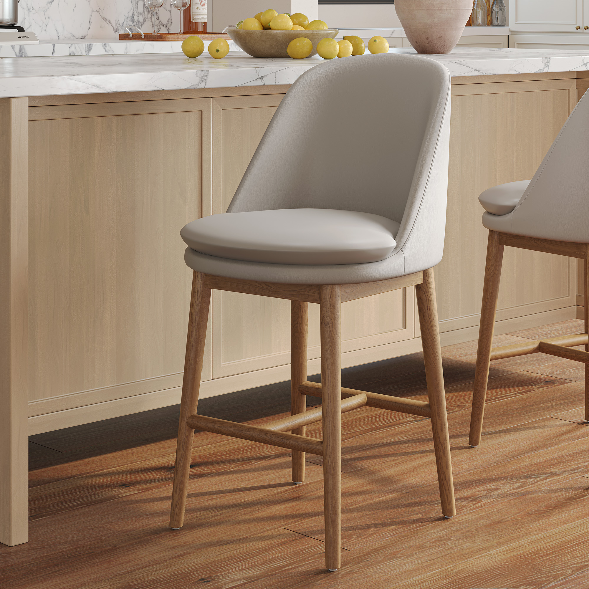 Modern Ash Wood Cou… - image