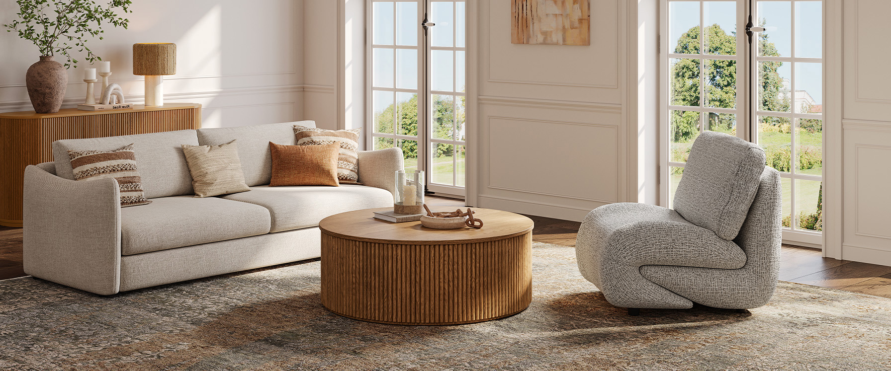gray accent chair for living room