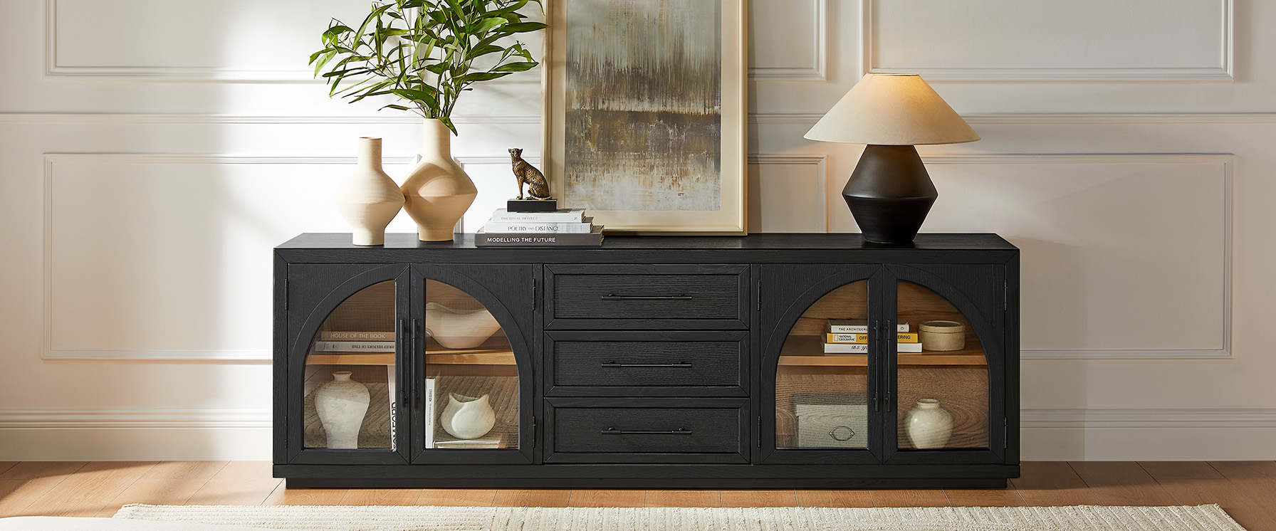 Black Oak TV Stand