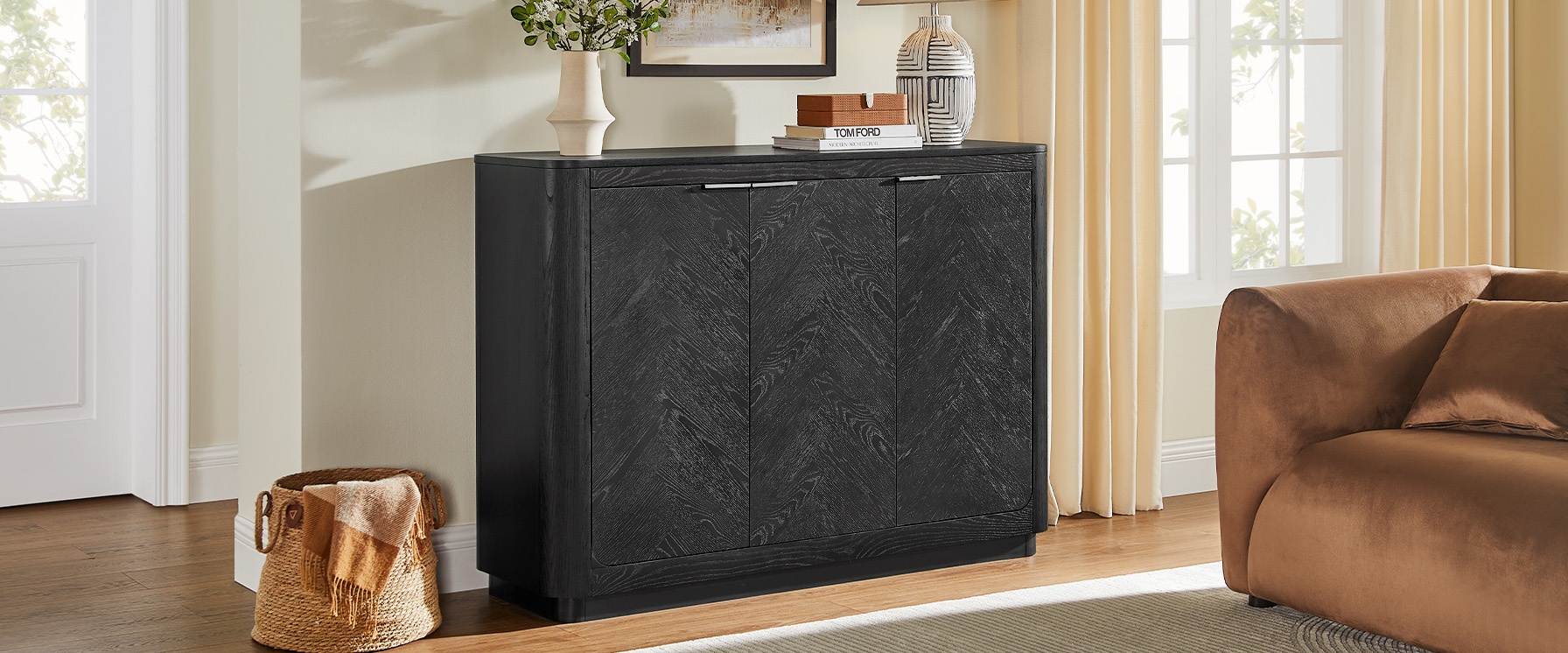 black cabinet