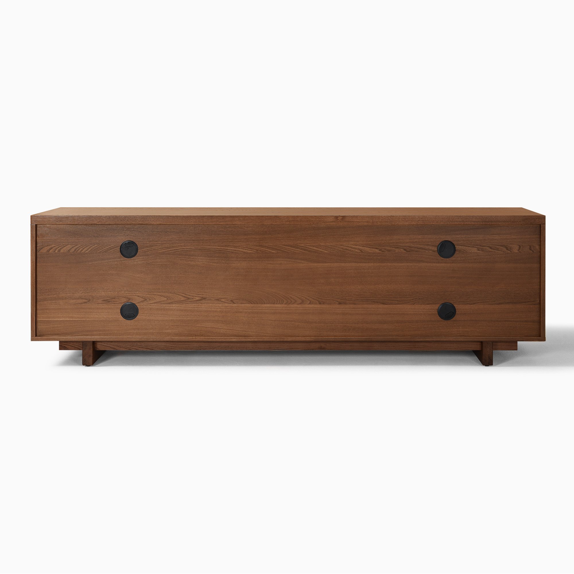 Ingrid 78 inch Walnut Slatted TV Stand | HERNEST