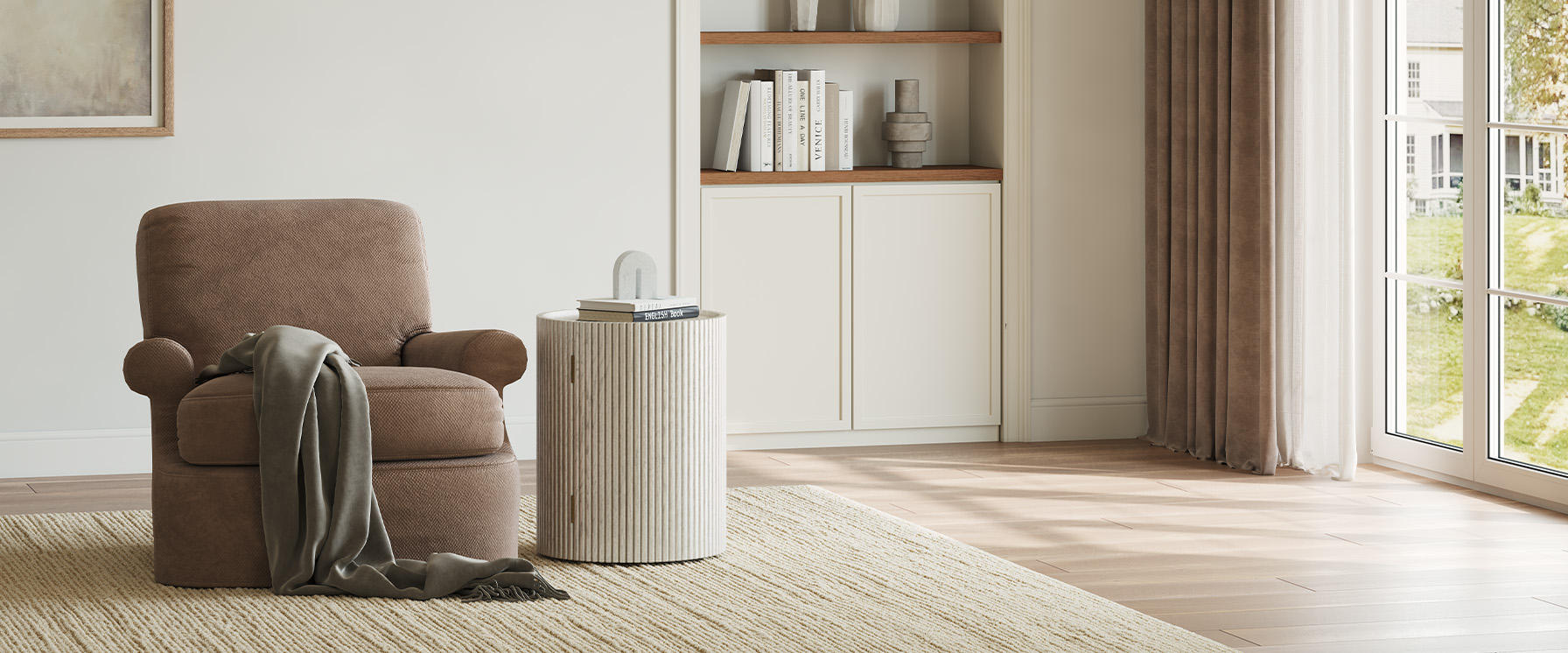 Solid Oak Side Table