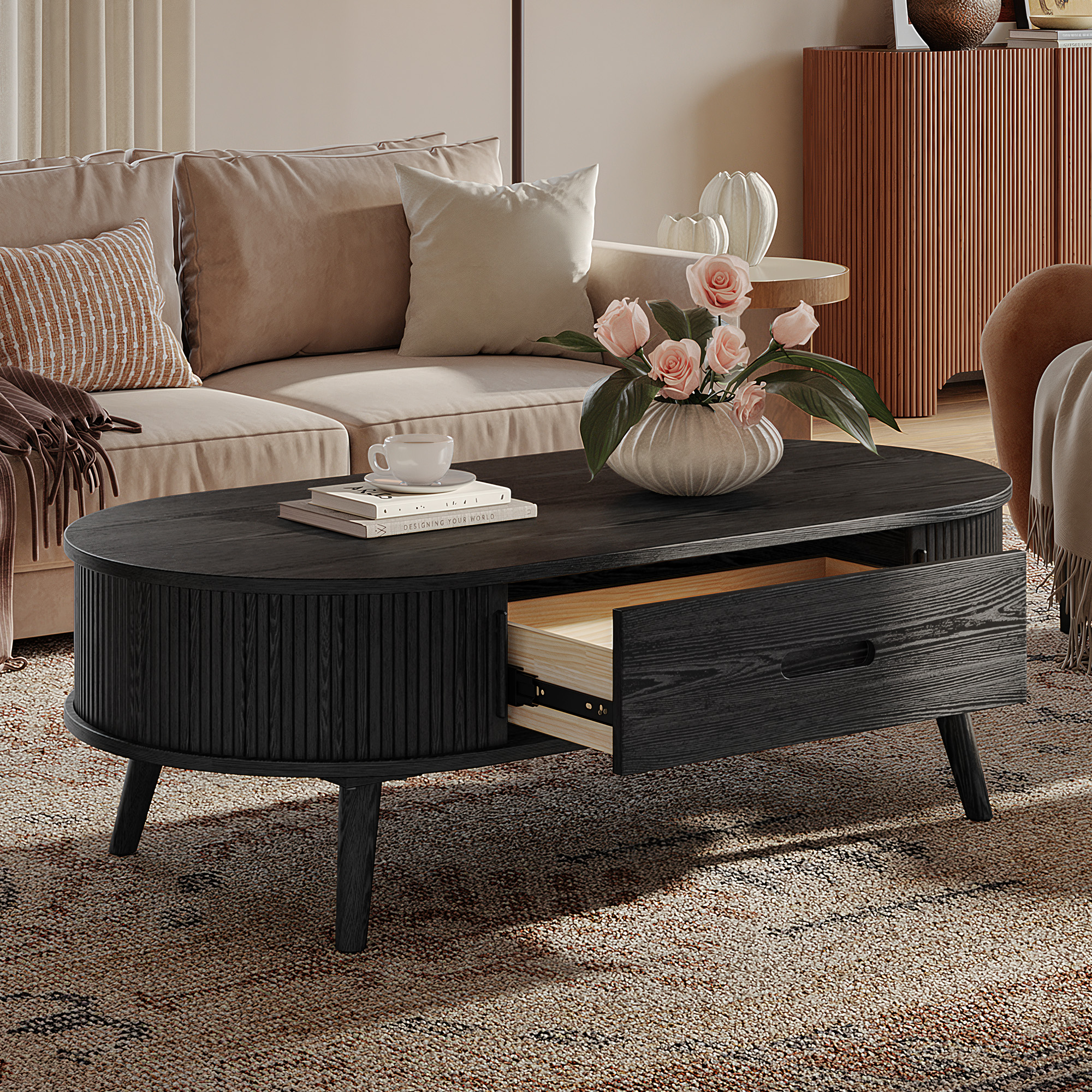 Valo 55" Oak Coffee…