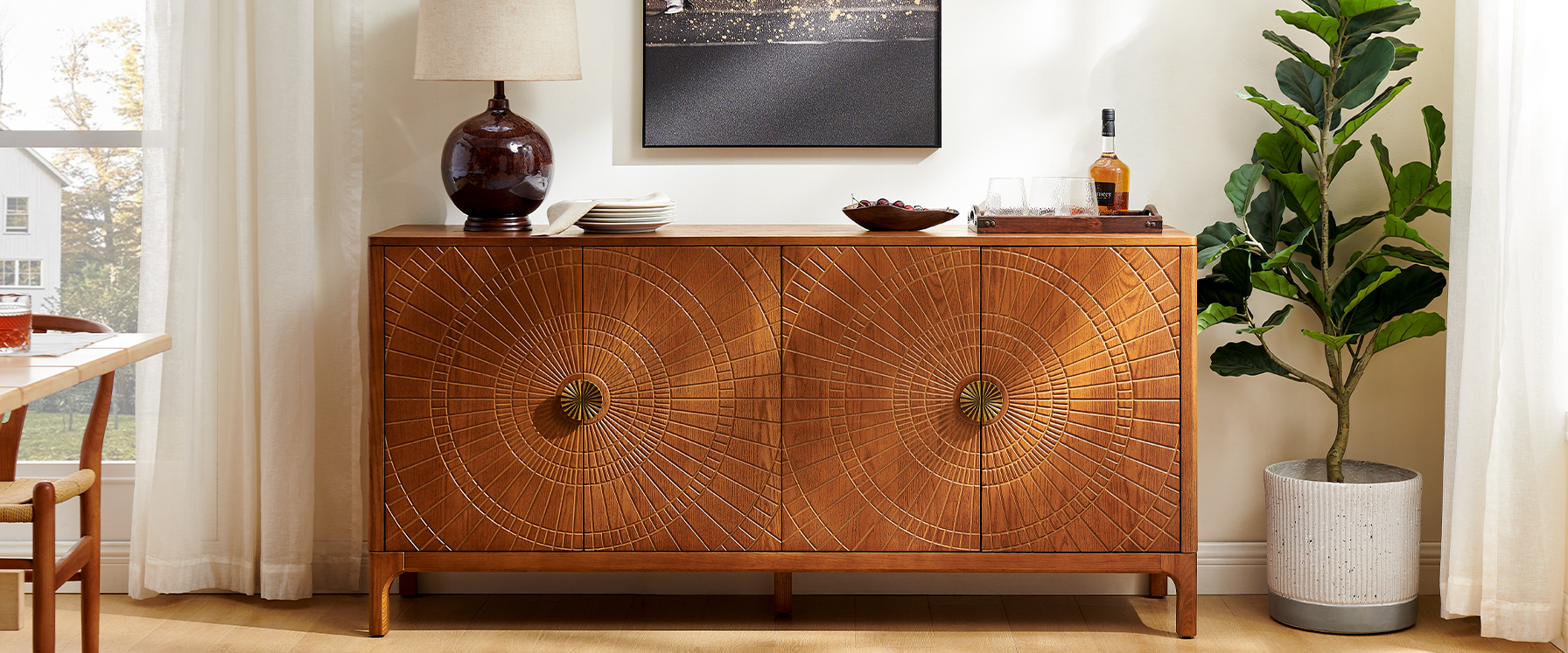 mid century modern sideboard buffet