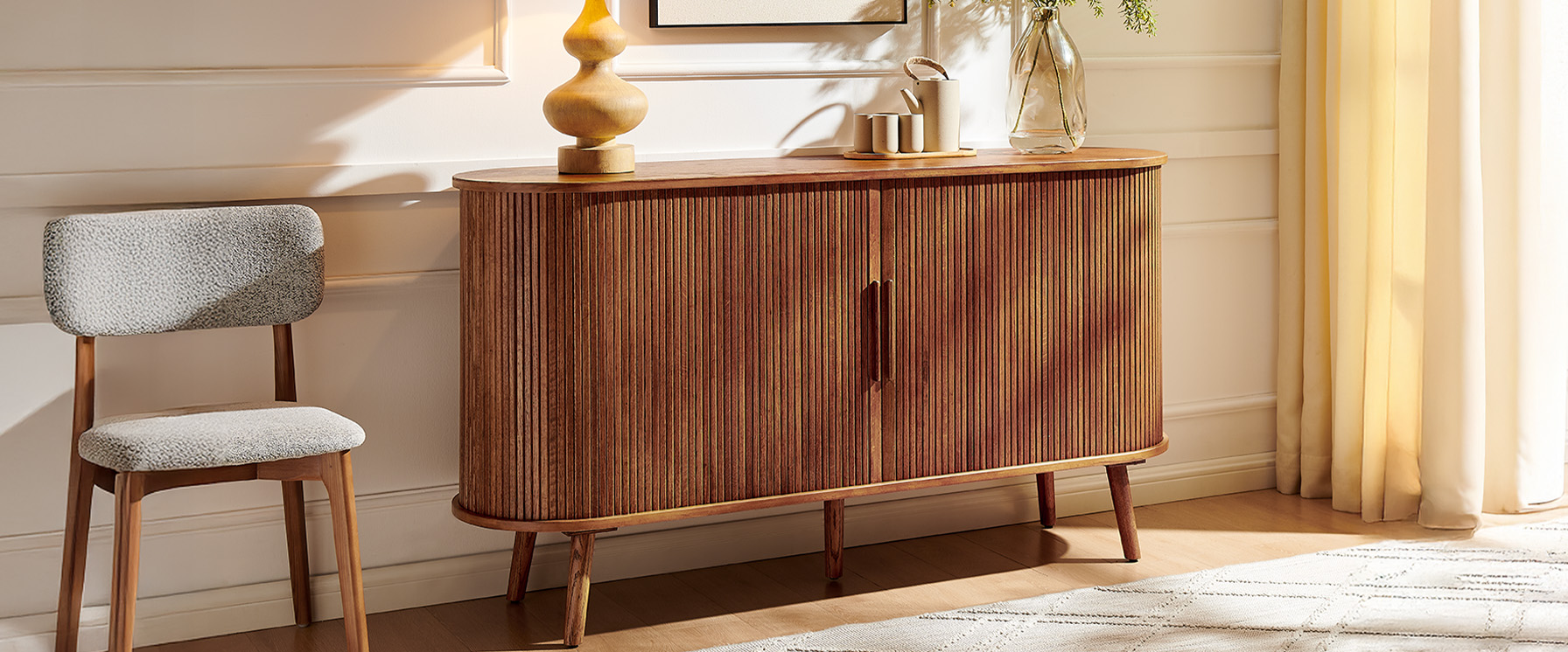 MCM Oak Sideboard