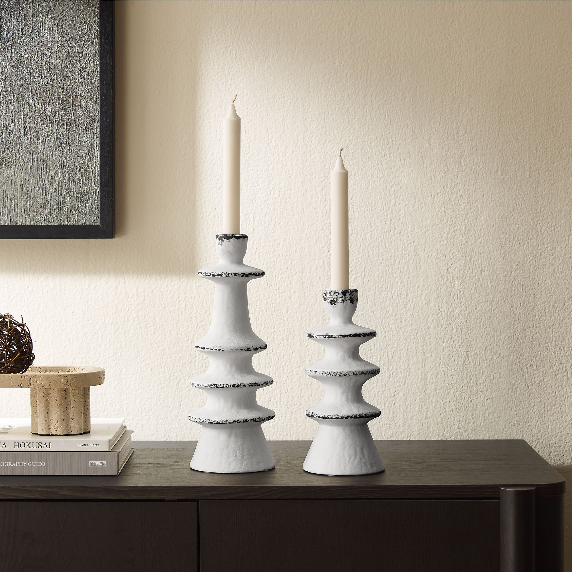 White Ceramic Candl… - image