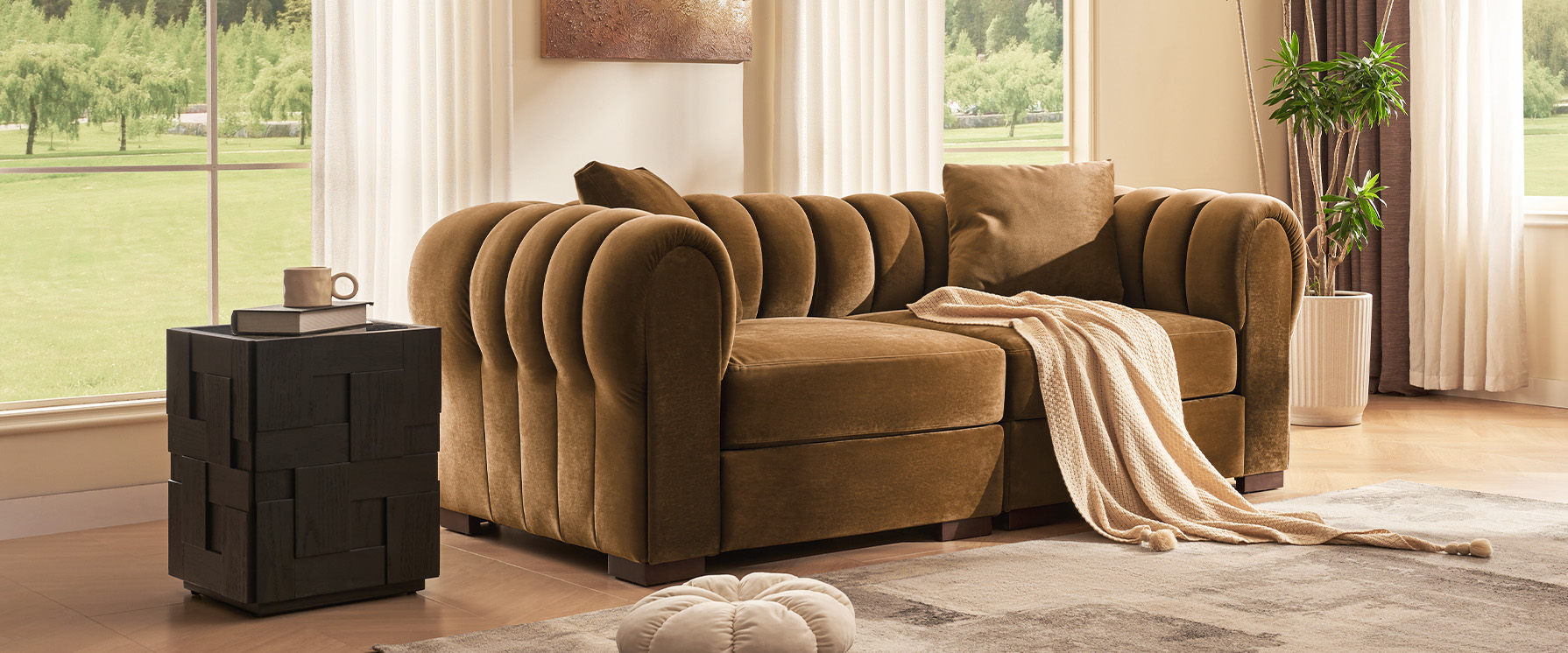 velvet loveseat sofa