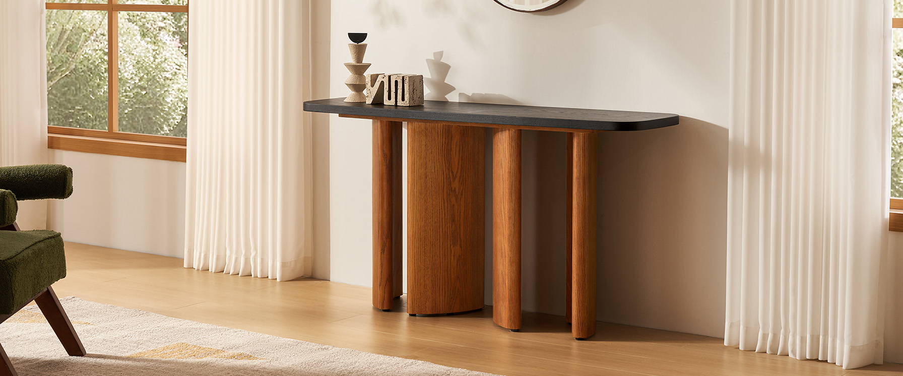 modern console table