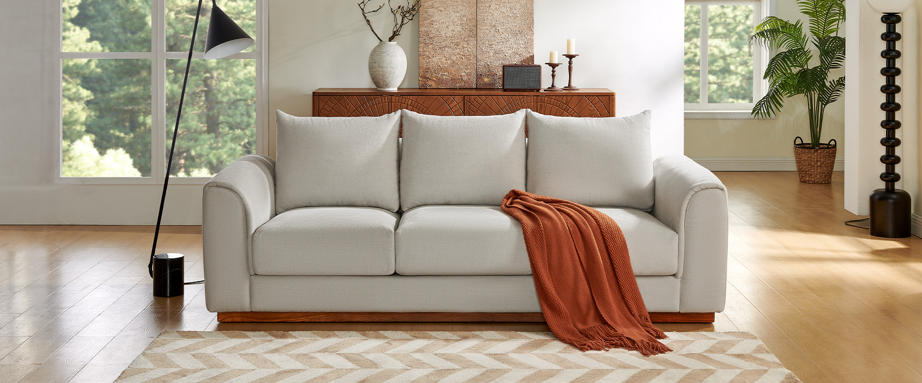 modern two seater sofa 