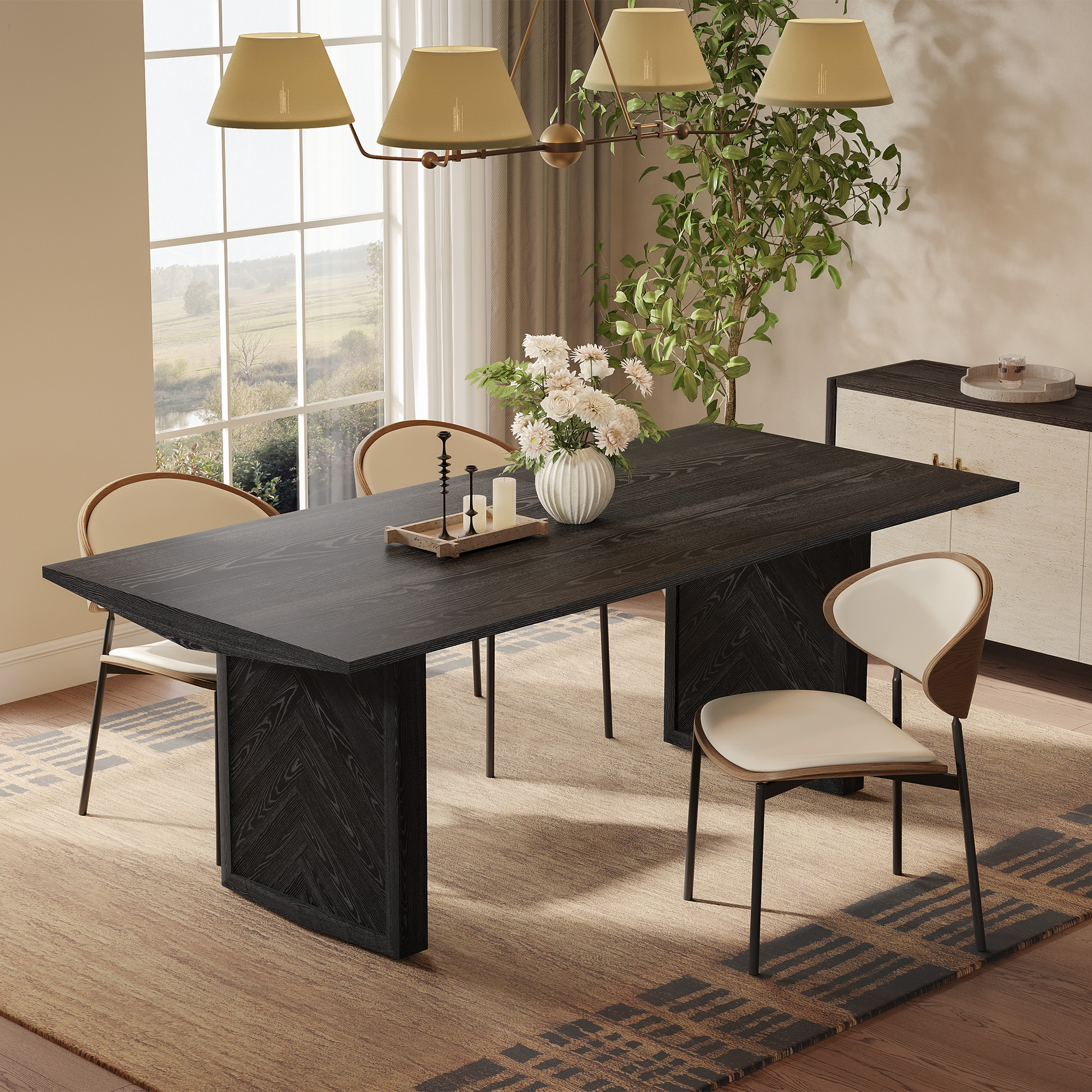 Fiske 84" Black Che…