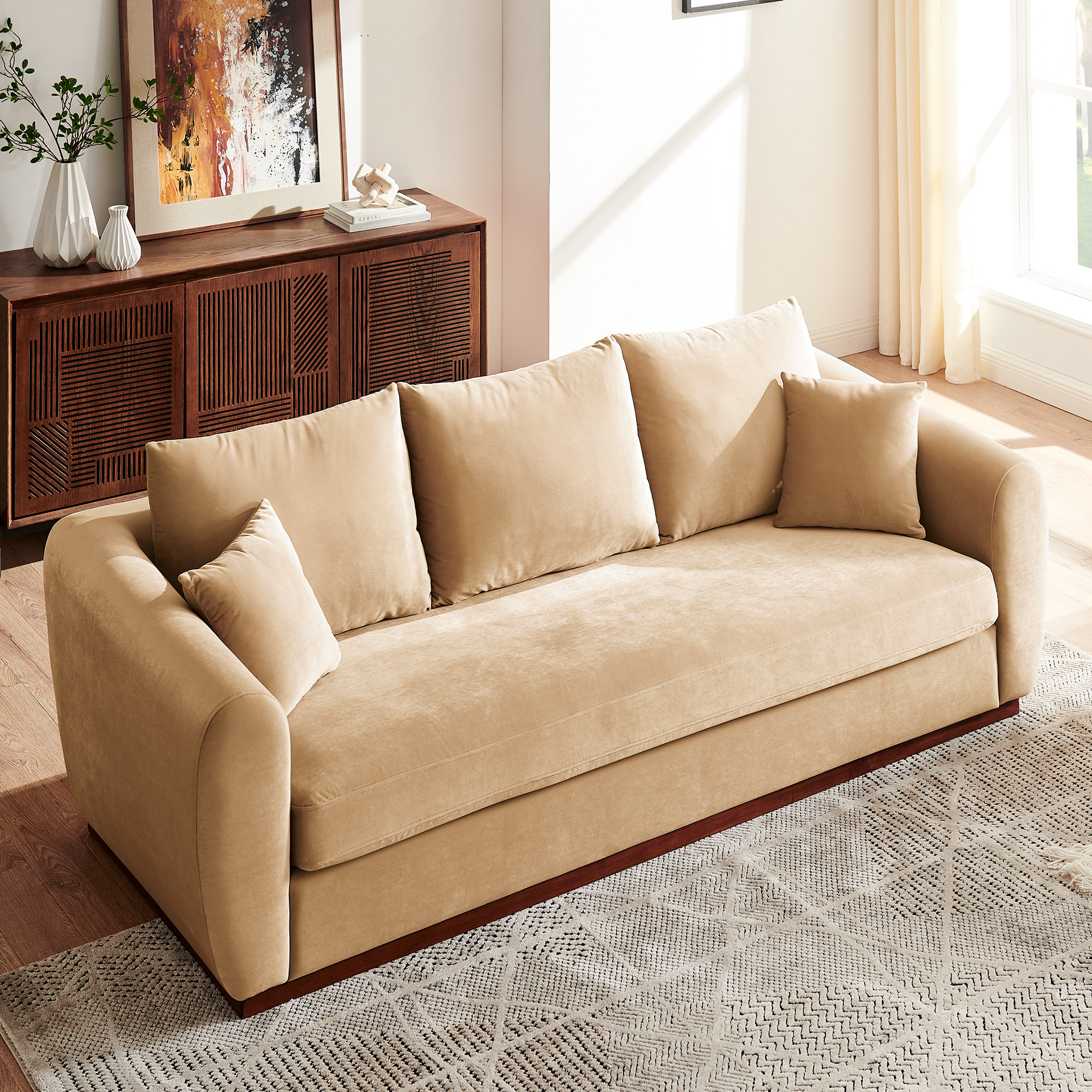 91" Velvet Loveseat…