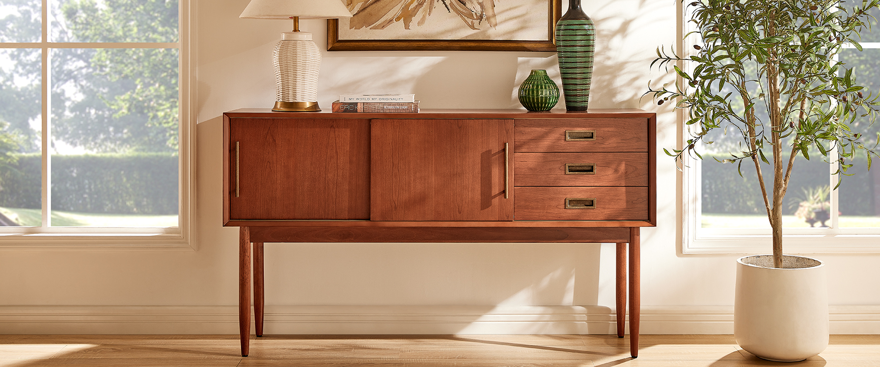 Mid Century Console Table