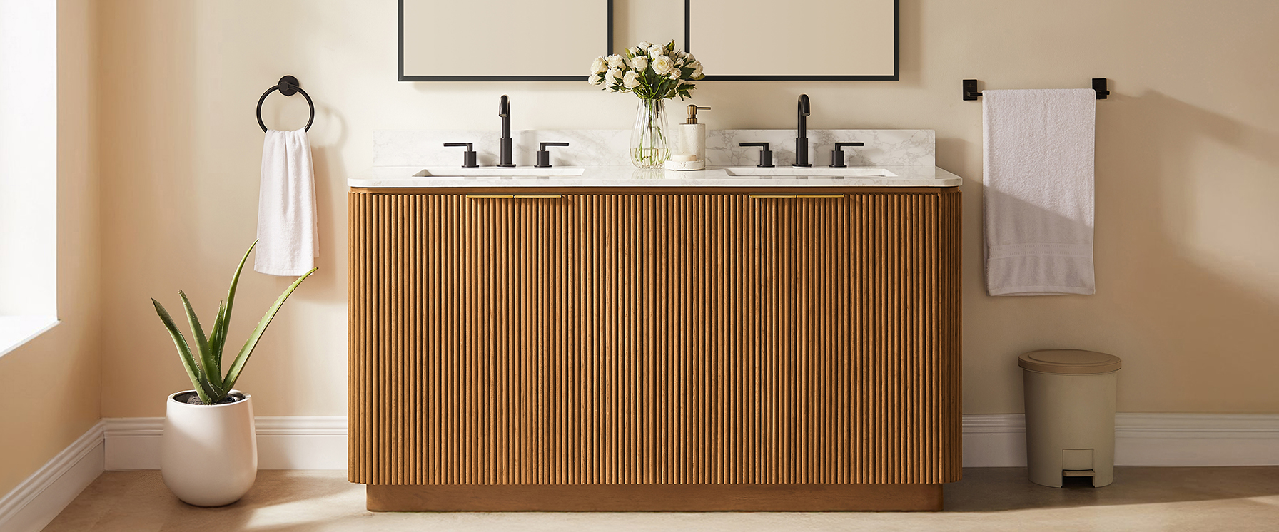 double bathroom vanity for 60 inch