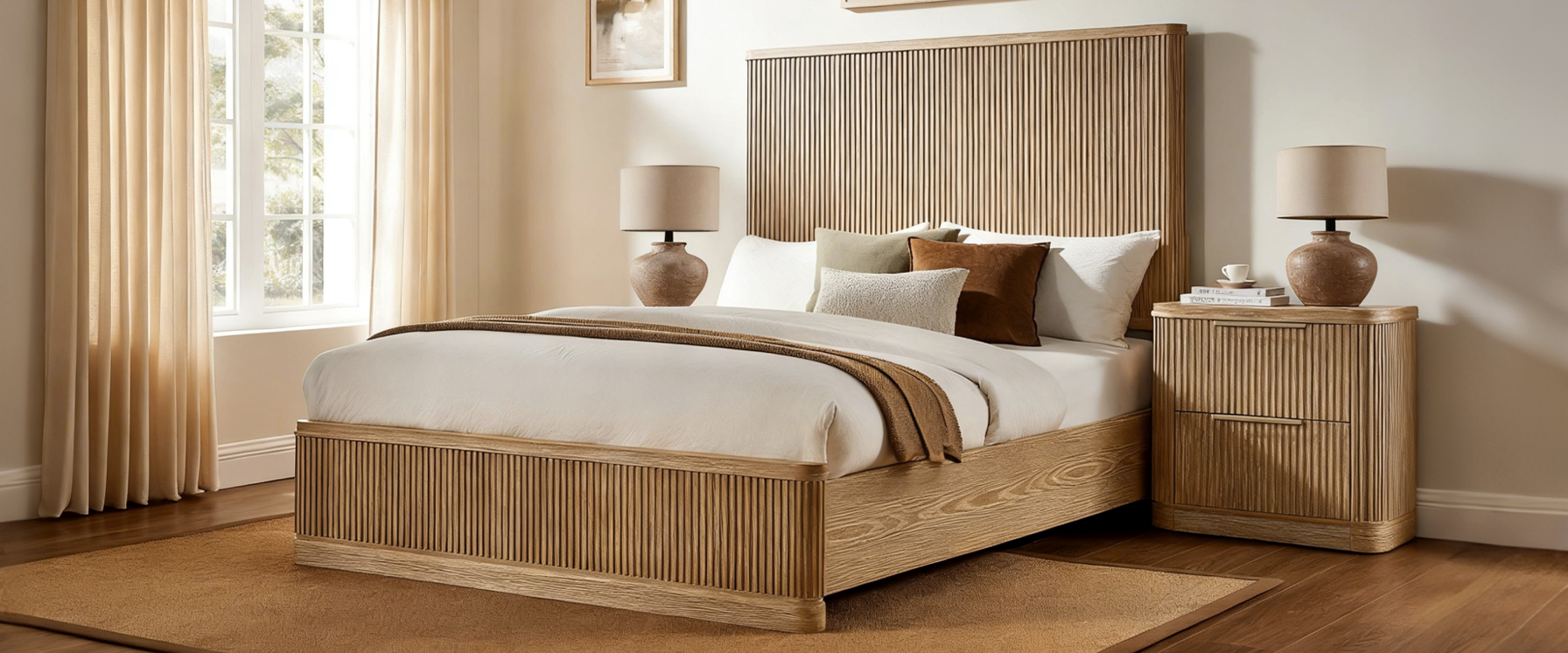 Fluted Bedroom Set