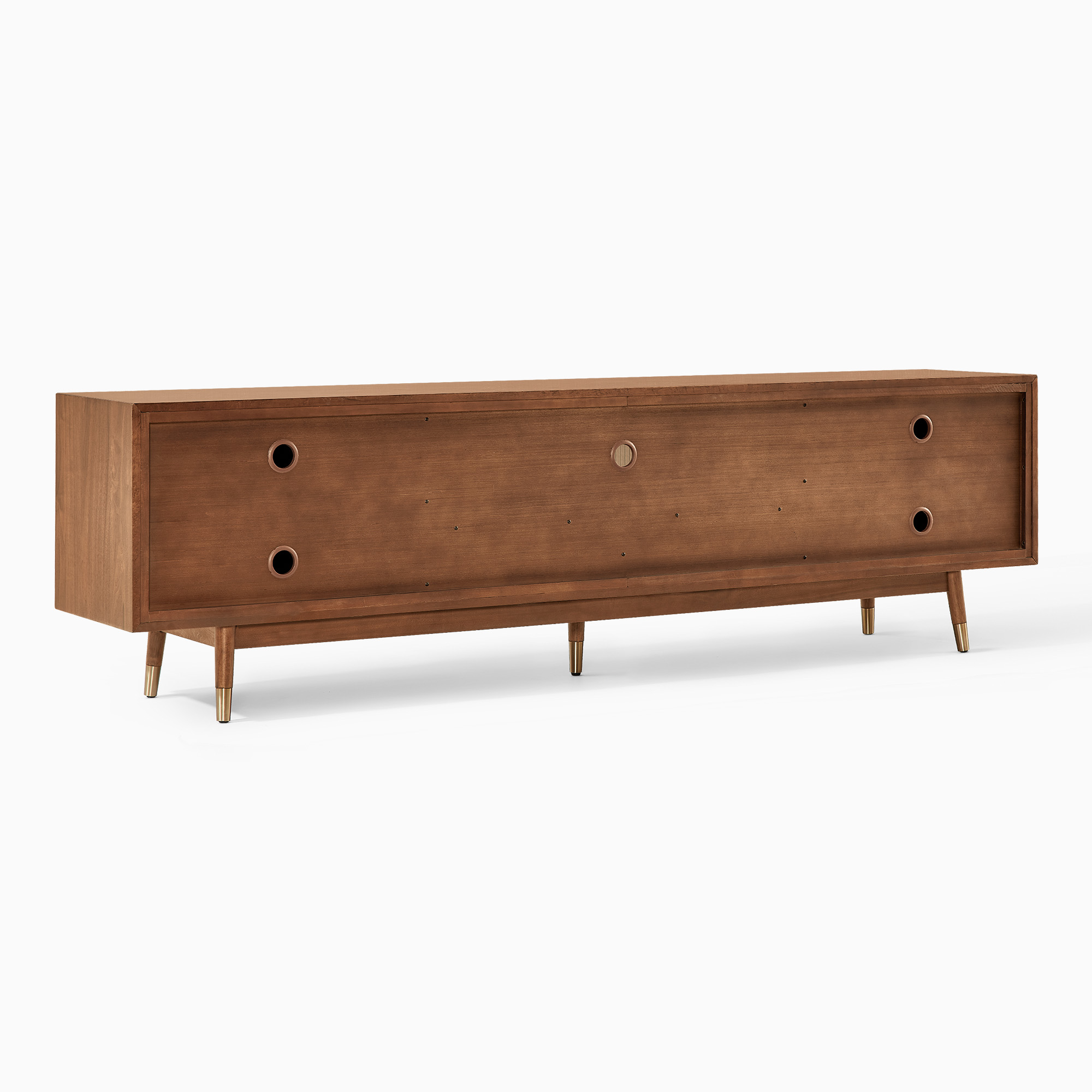 Stavn 84 inch MCM TV Stand with Storage and Solid Wood Legs | HERNEST