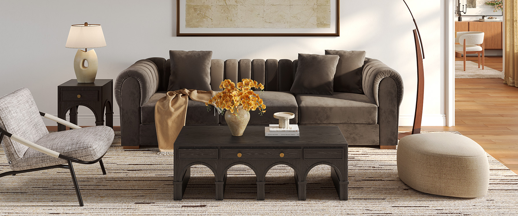 green velvet modular sectional sofa 