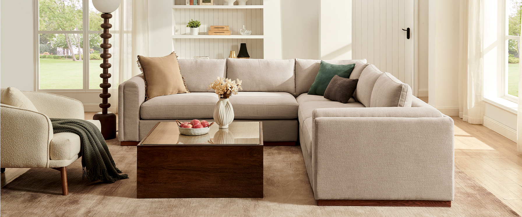 L-Shaped sectional sofa 