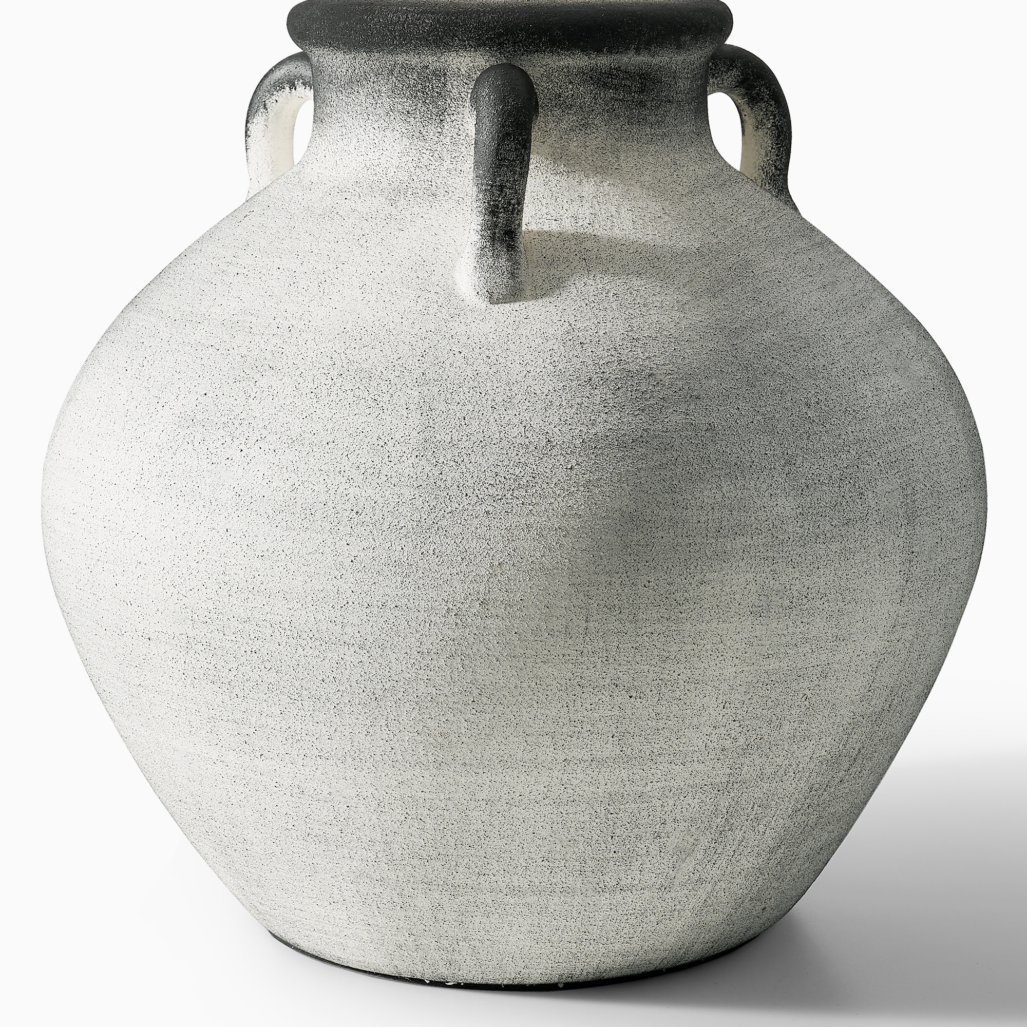 Amphora ceramic Table Lamp light gray vintage style for bedroom
