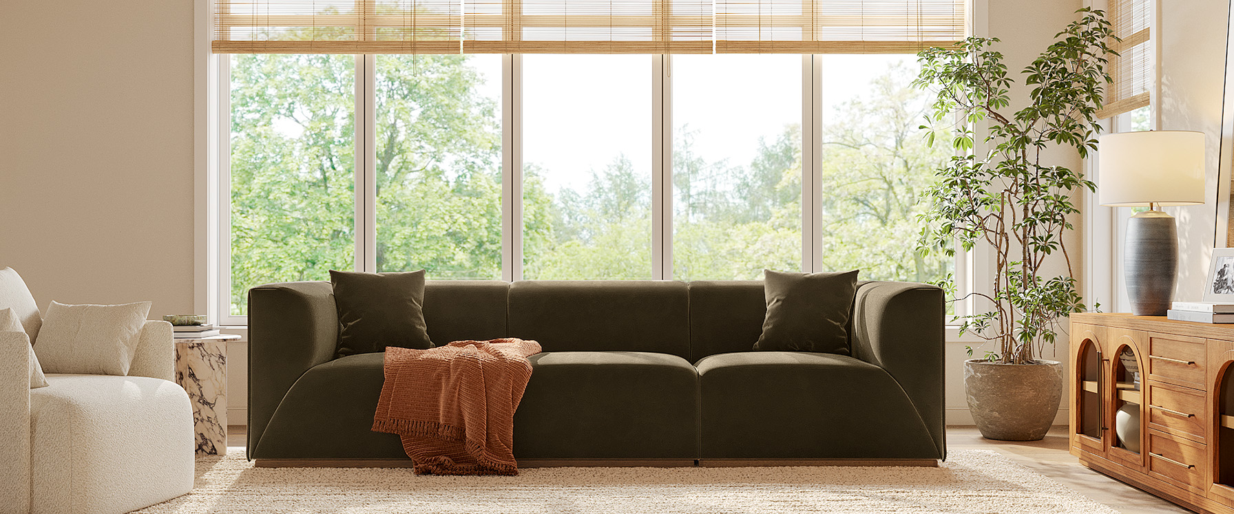 plush sectional sofas
