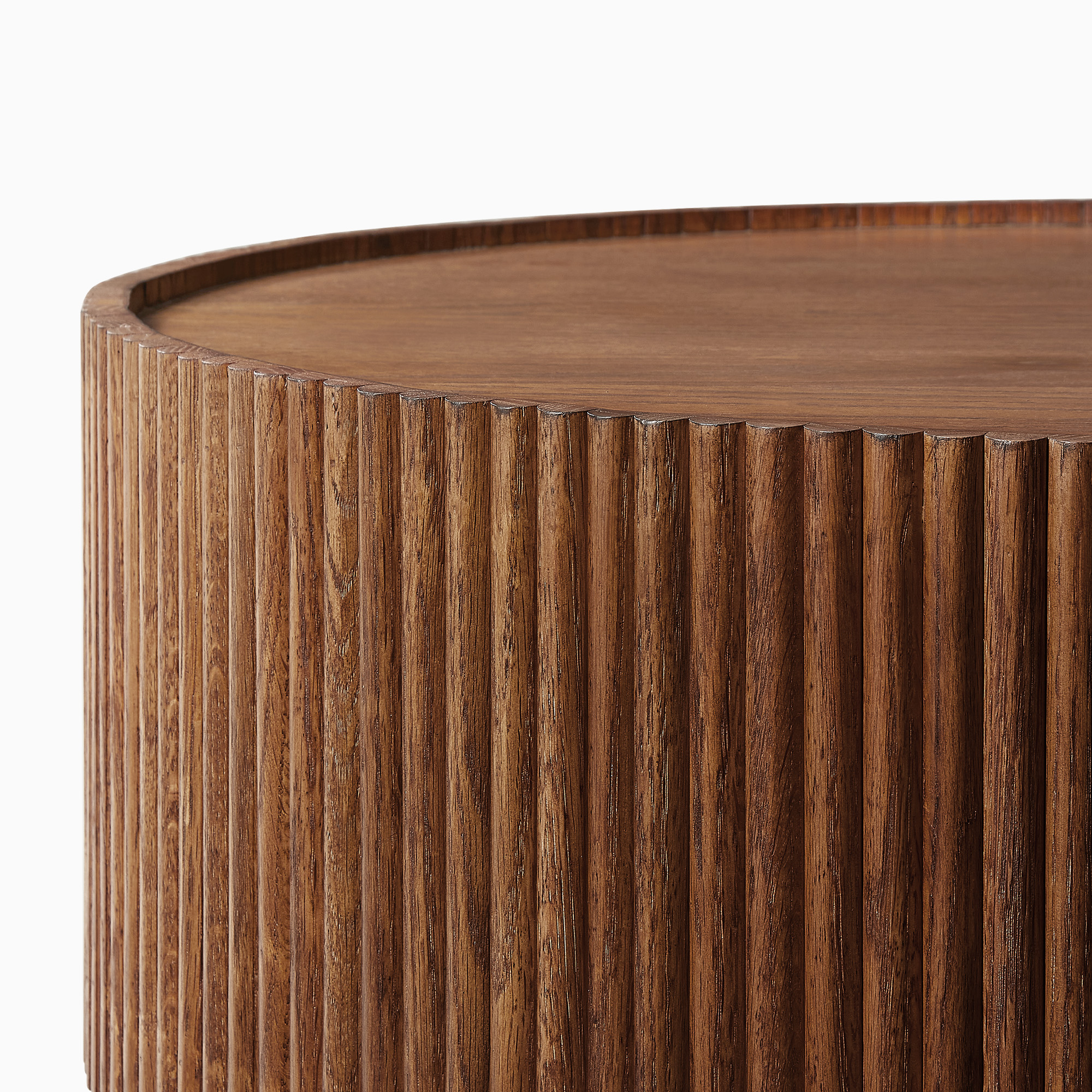 Marisol 55 Inch Oak Coffee Table in Warm Brown Oak | HERNEST