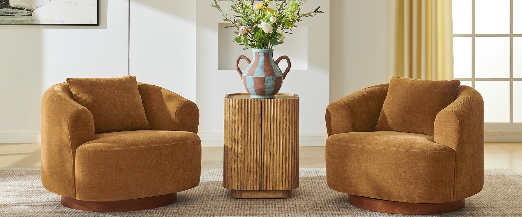 modern swivel accent chair