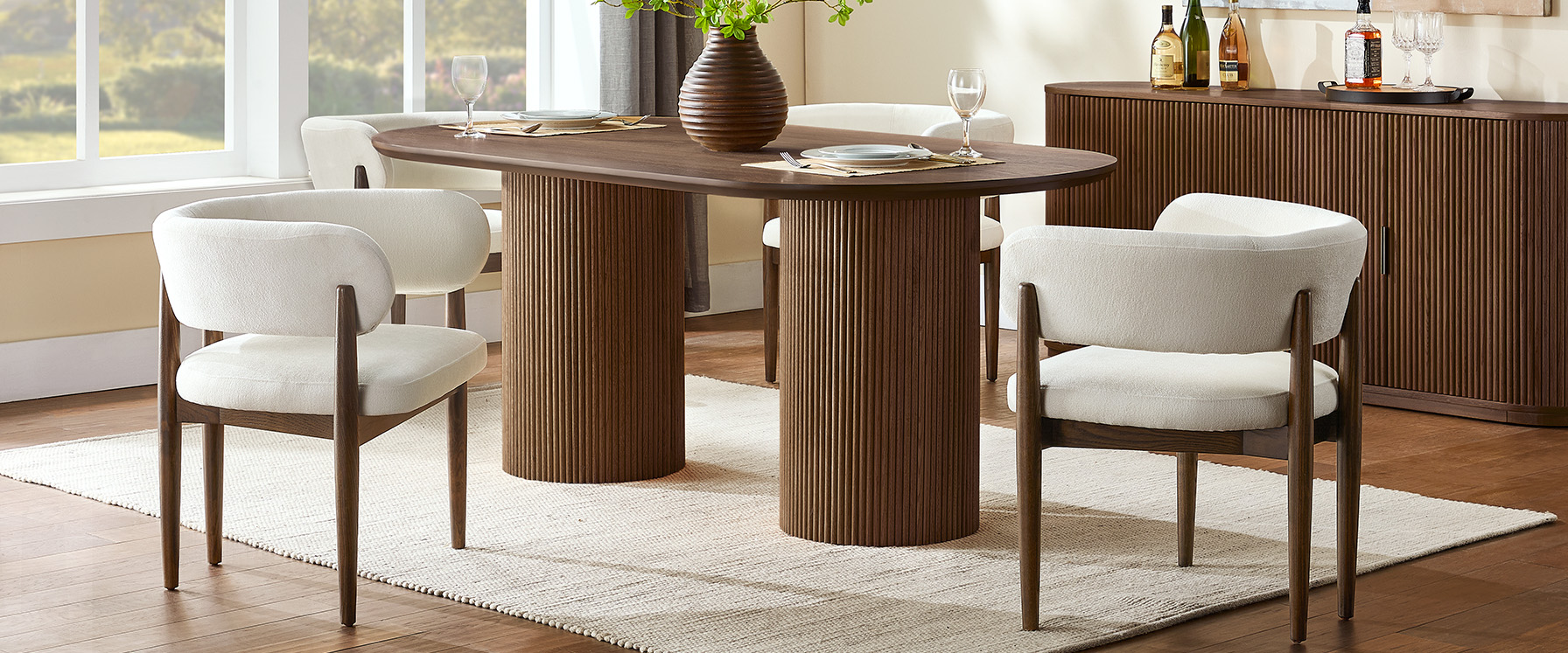 dark wood dining chair