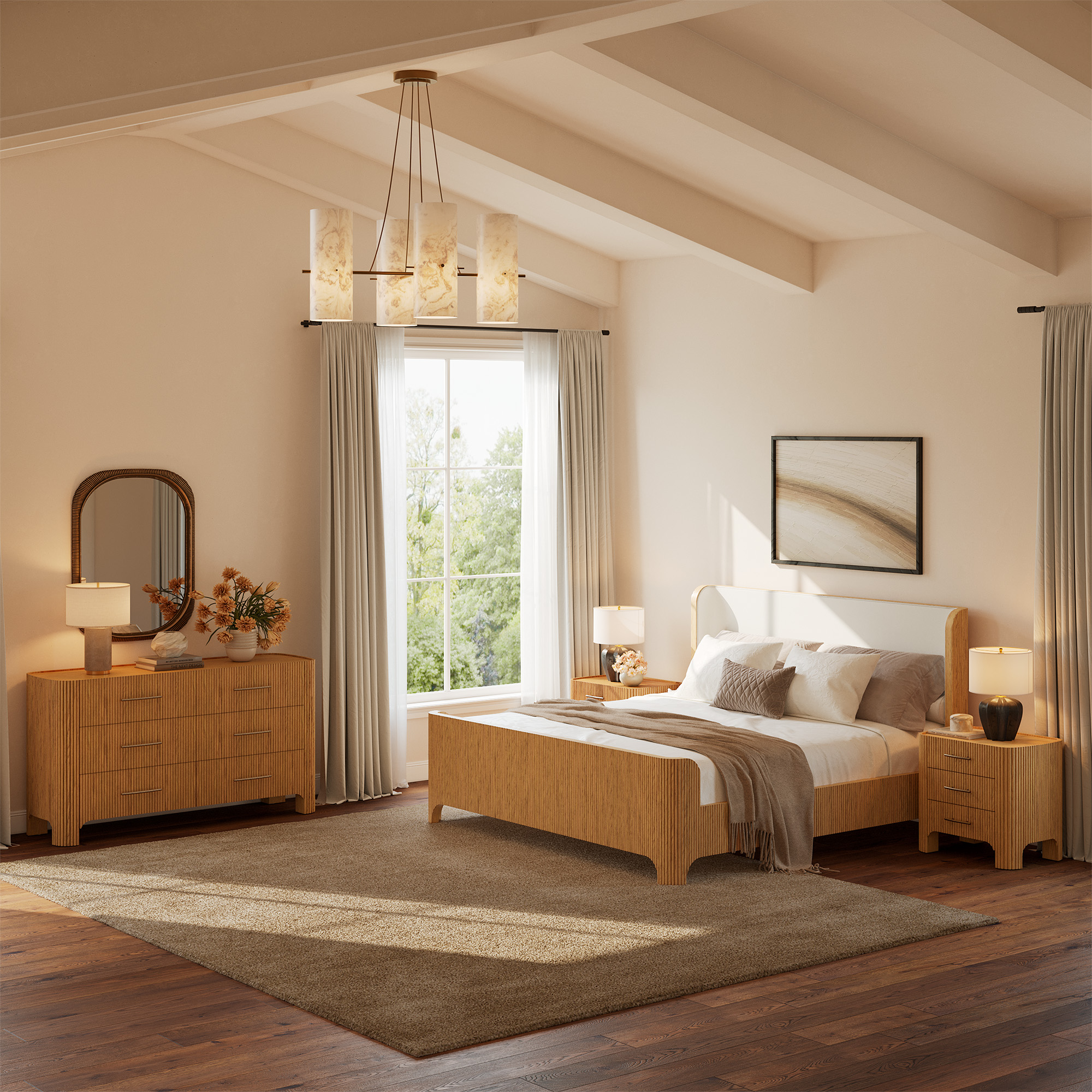 4-Piece Mid Century…