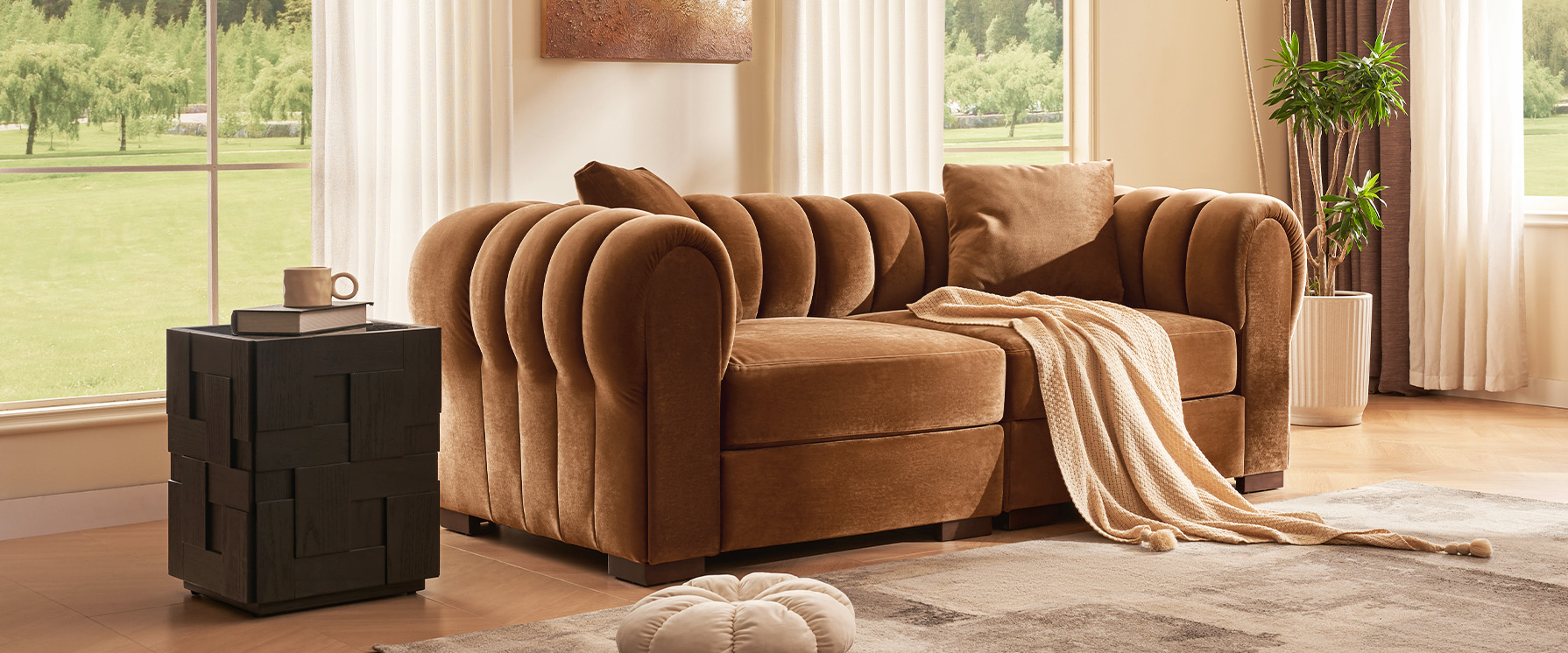 velvet loveseat sofa