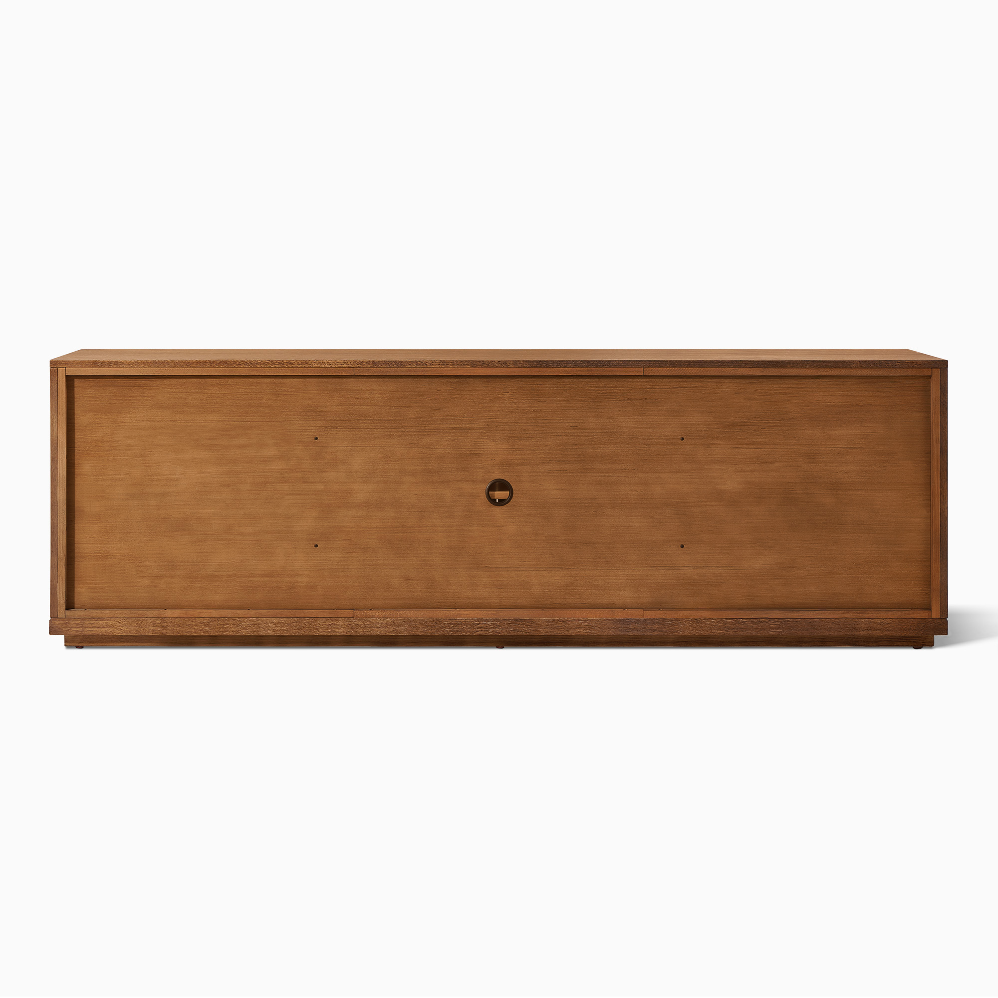 Valborg 80 Inch 2-Door Oak Media Console with Cane Drawer | HERNEST