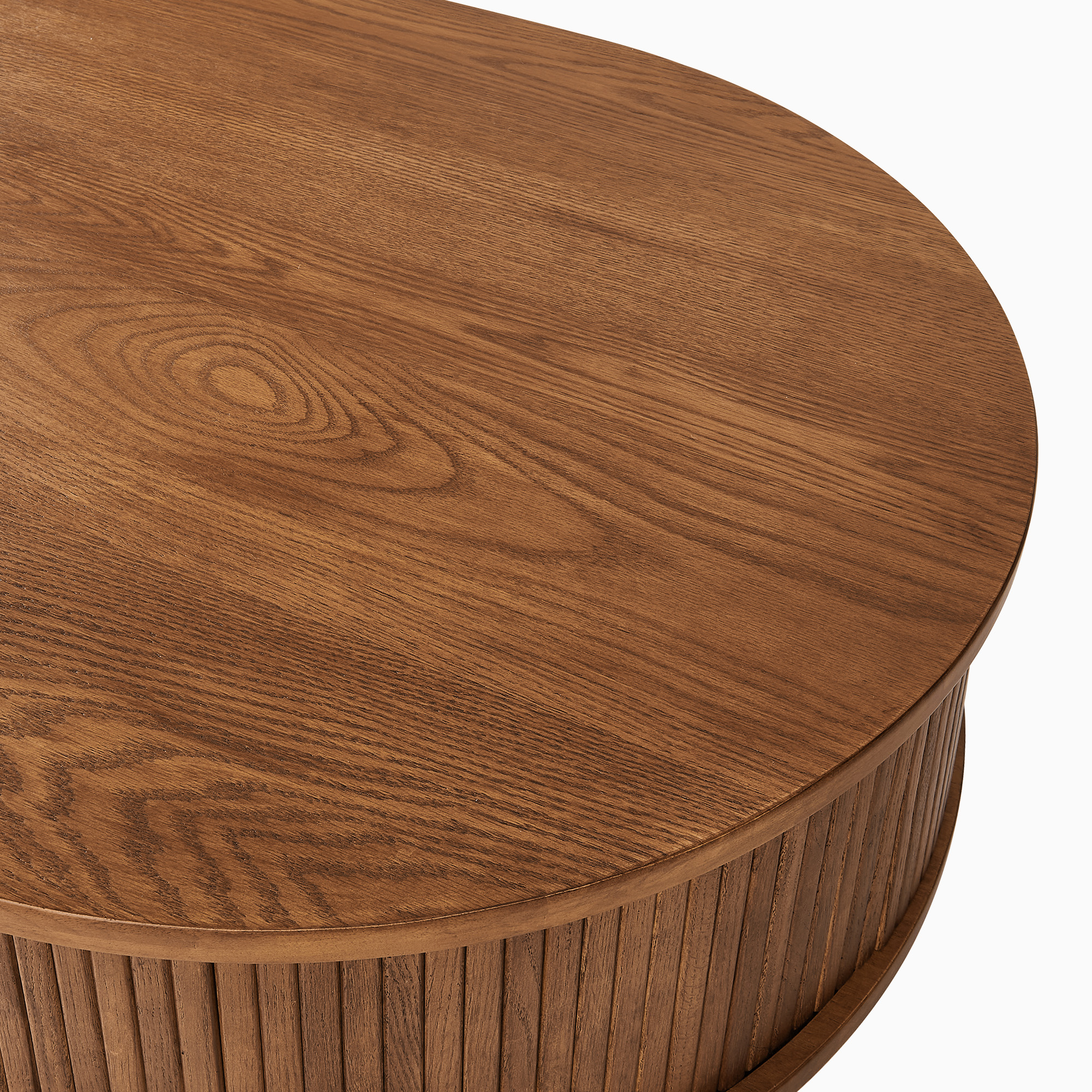 Valo 55 inch Warm Brown Solid Oak Coffee Table with Drawer | HERNEST