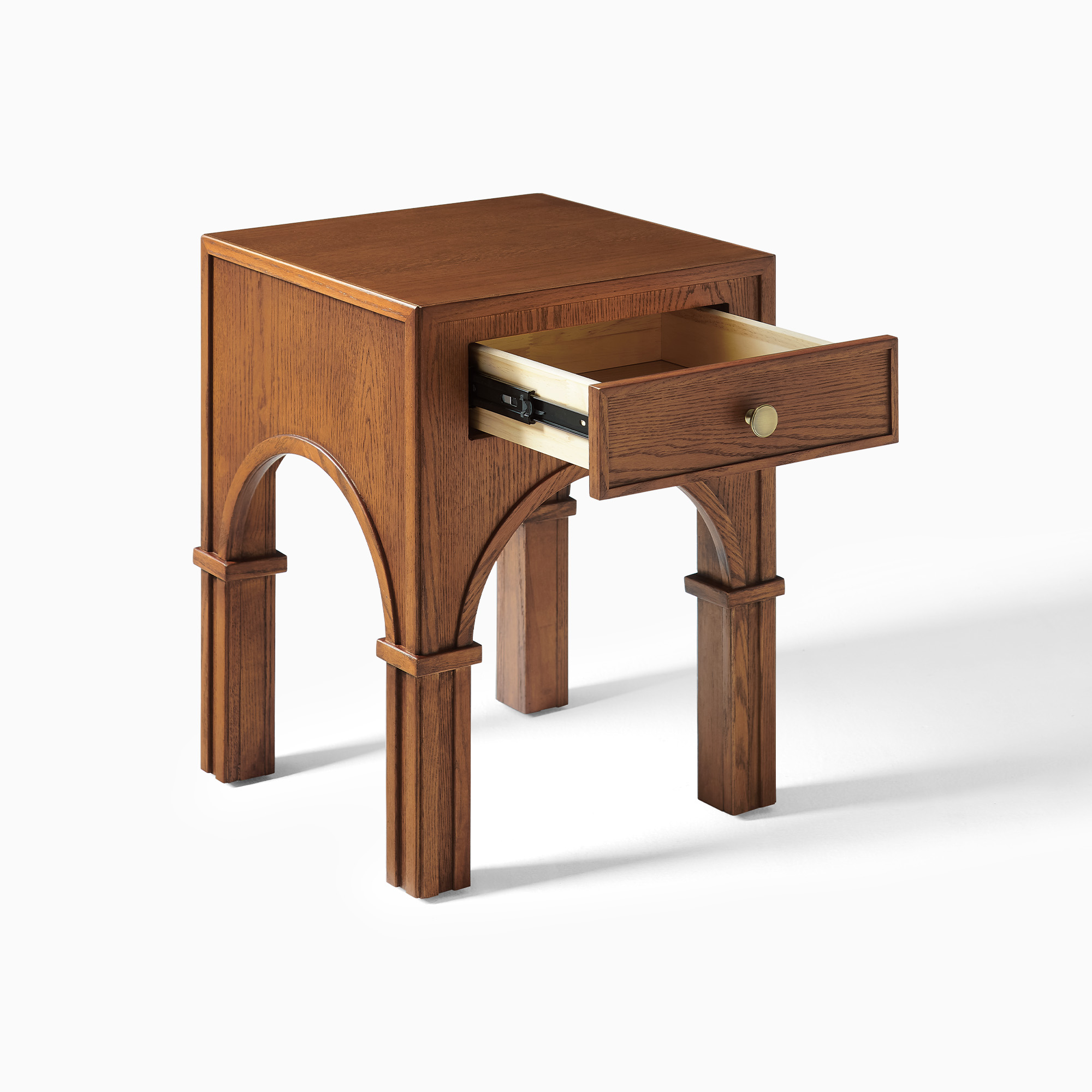  wood sidetable ❗️ Solvind 18 inch Warm Brown Solid Oak Side Table | HERNEST