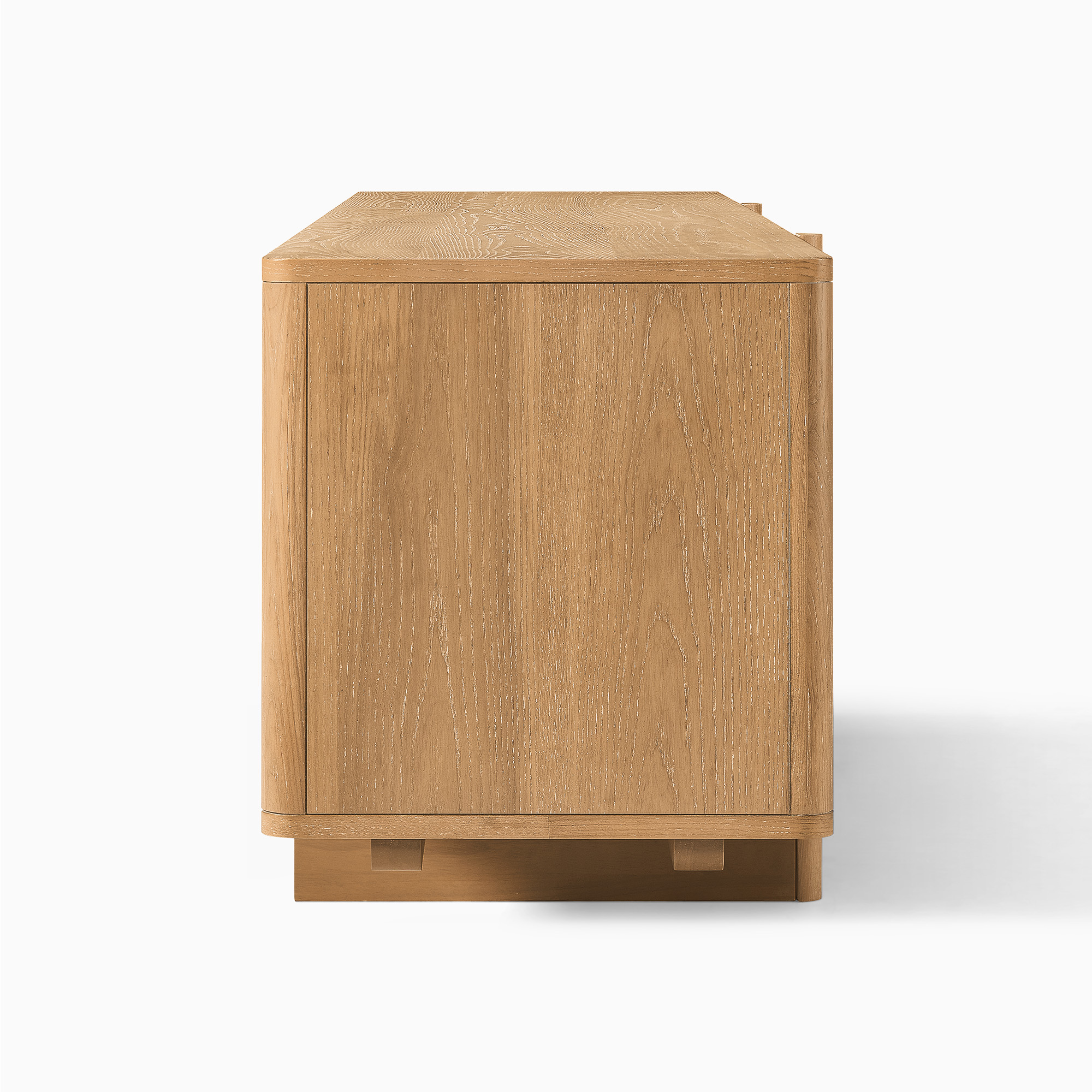 Sabina 84 inch Brown TV Stand with Solid Ash Door and Adjustable