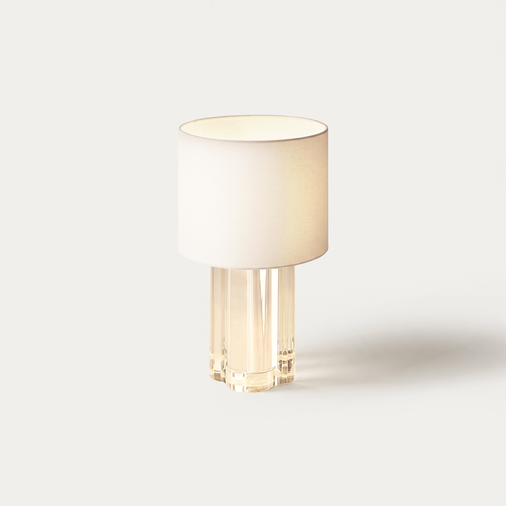 crystal base table lamp white modern style | HERNEST