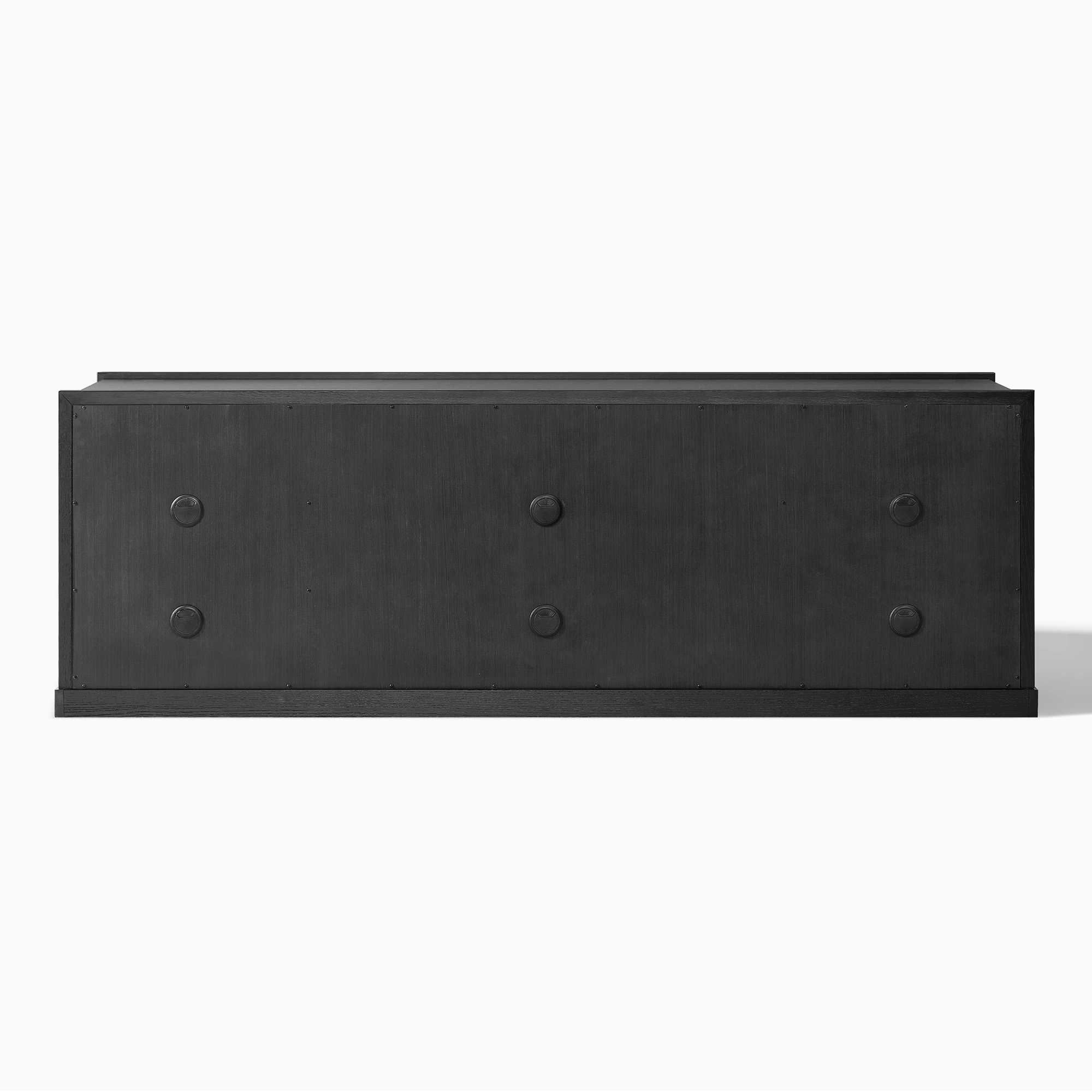Jardine 84 inch Black Arched TV Stand with 4 Drawers & Adjustable