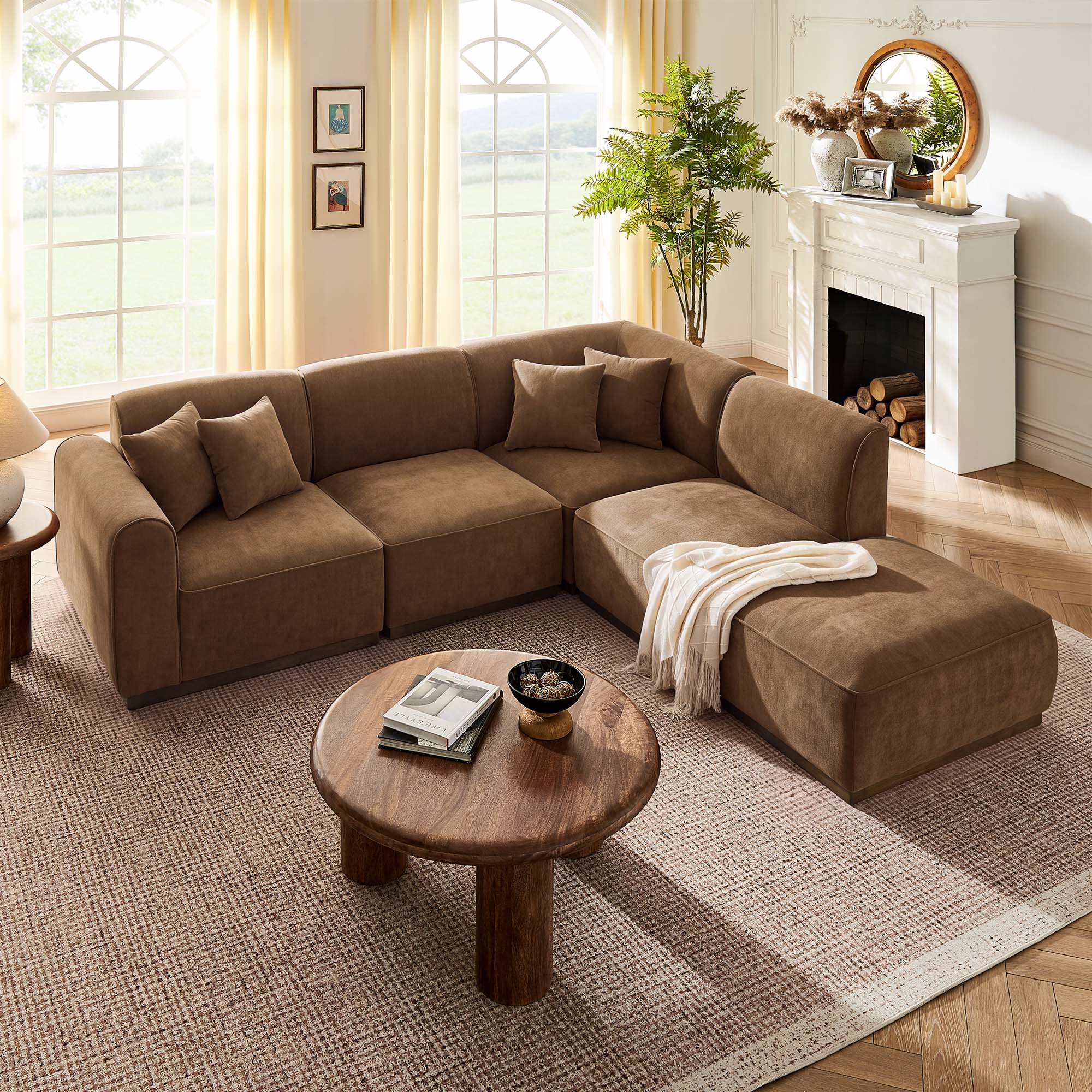 Modern Sectional Sofa  Coffee Modular Sofa for Living Room