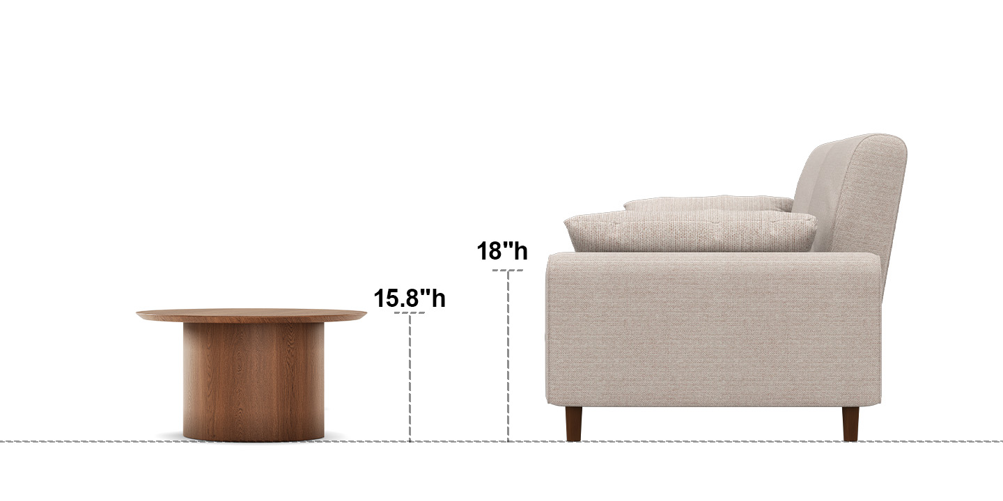 how tall should a coffee table be